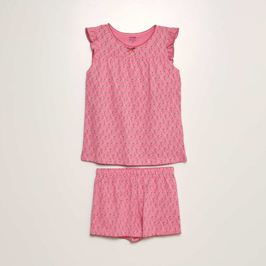 Short pyjamas - 2-piece set PINK