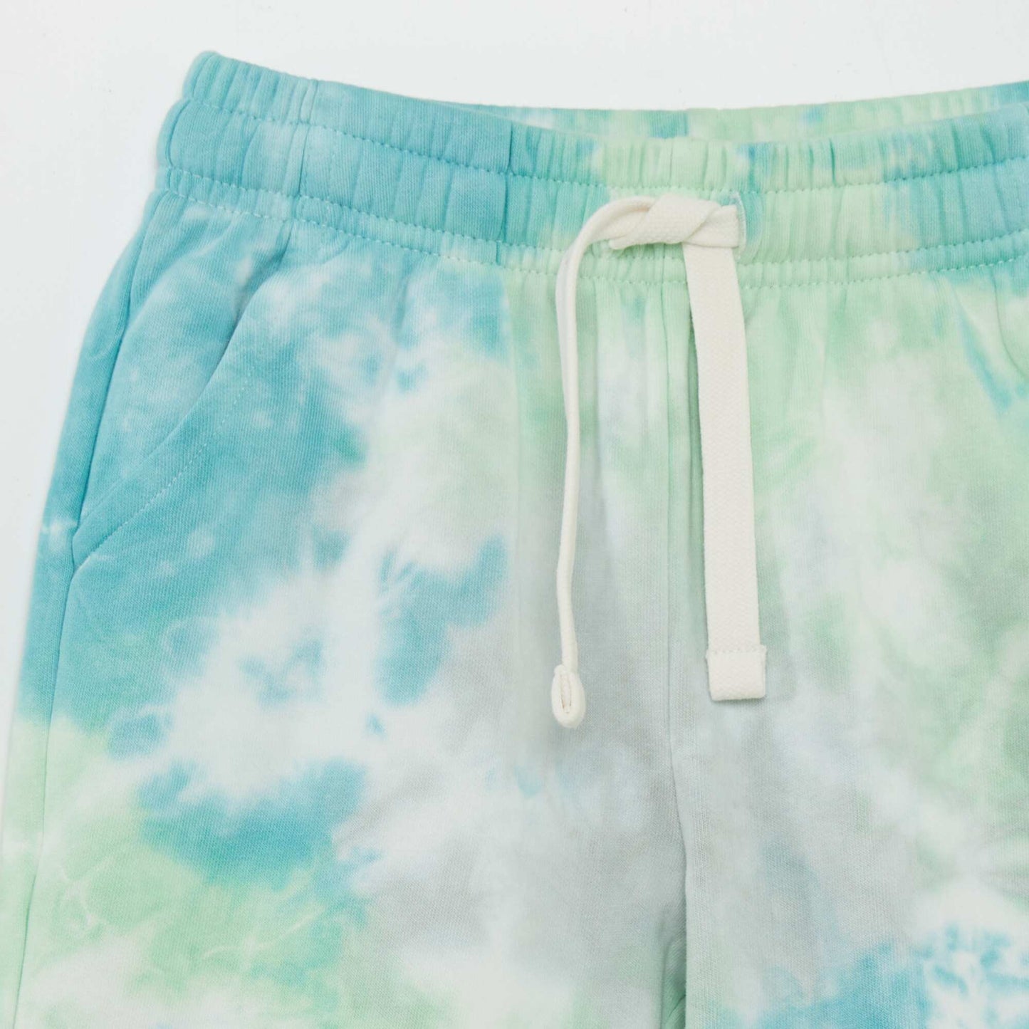 Sweatshirt fabric Bermuda shorts GREEN