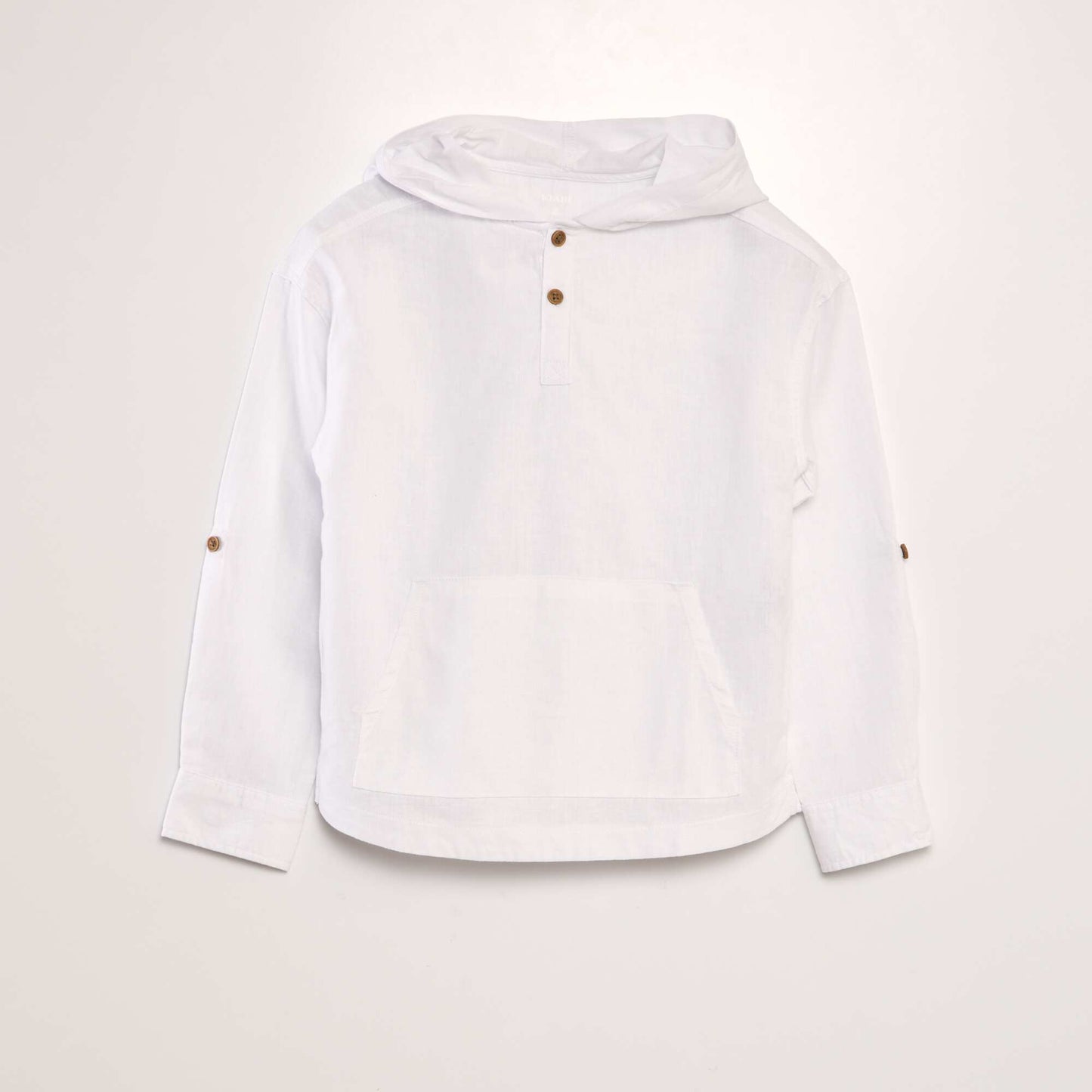 Linen and cotton shirt white