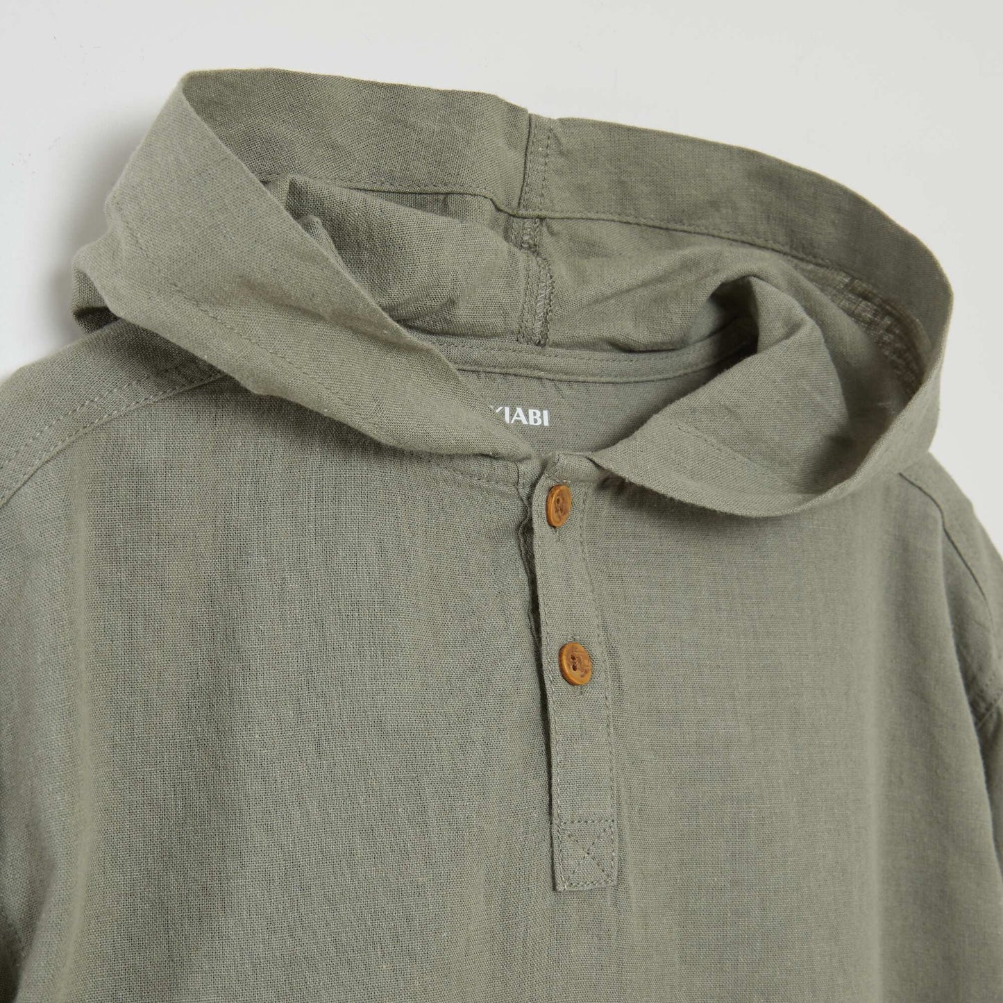 Linen and cotton shirt GREEN