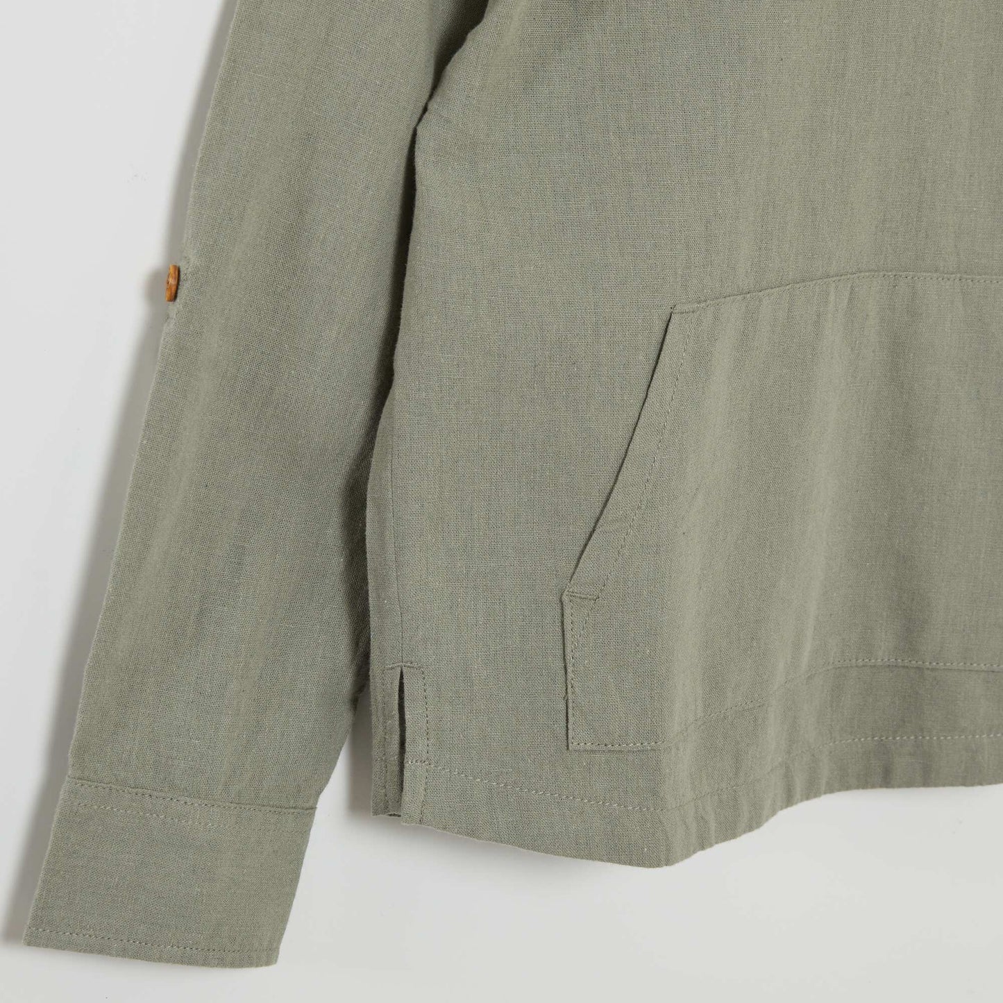 Linen and cotton shirt GREEN