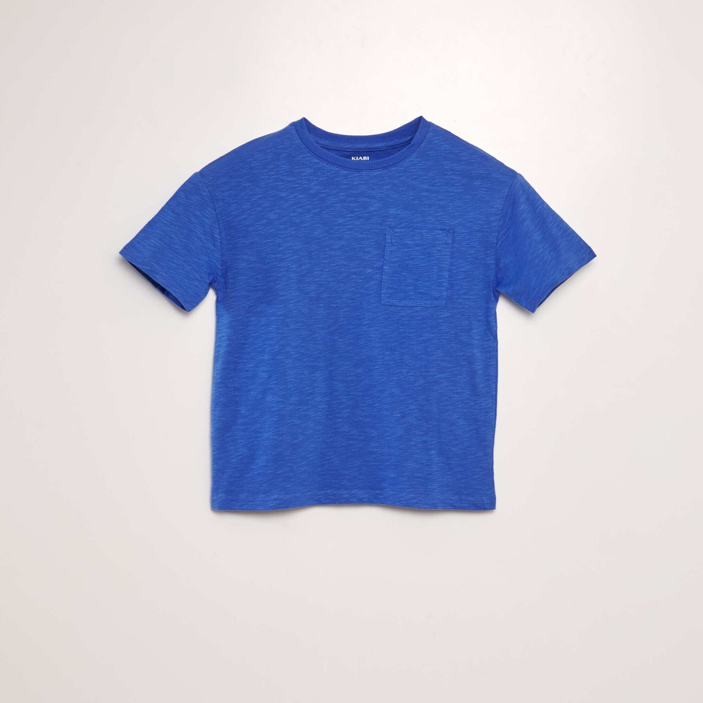 Loose-fit T-shirt with round neckline BLUE