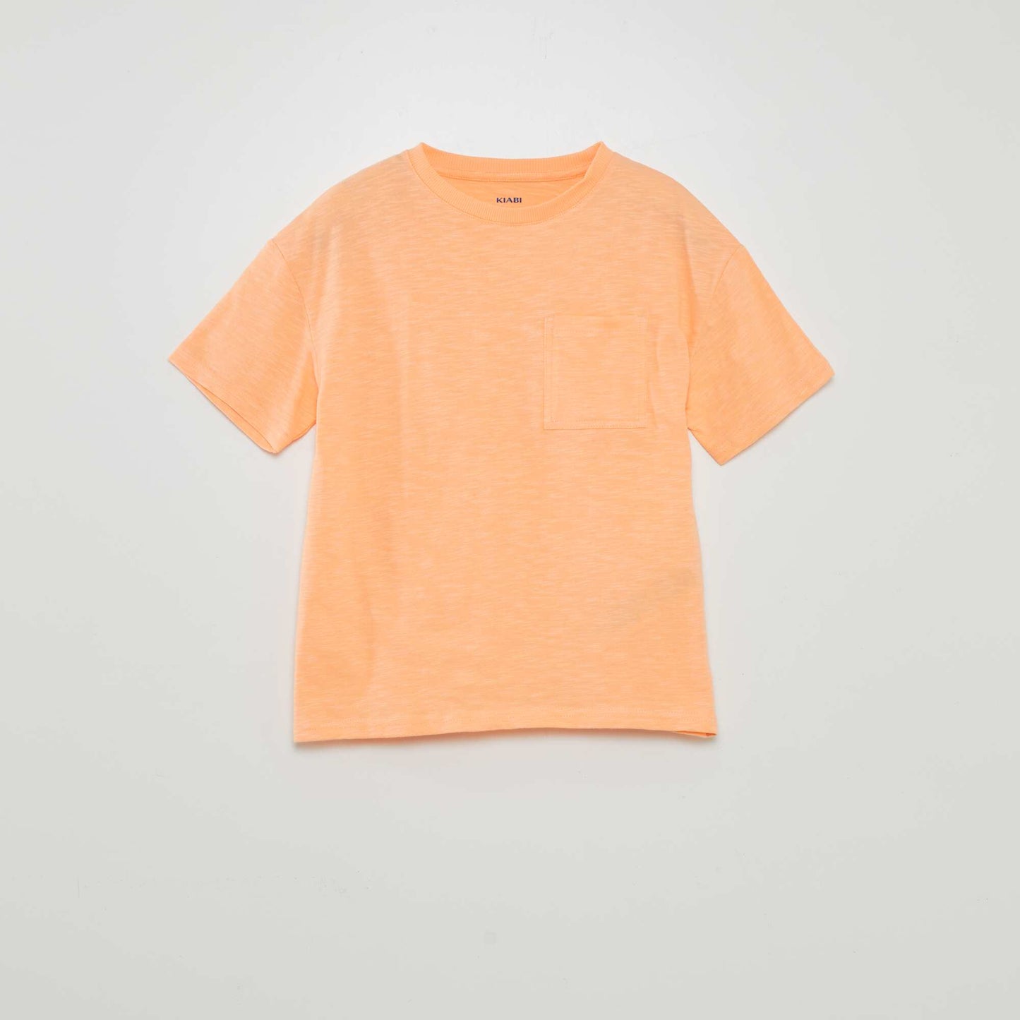 Loose-fit T-shirt with round neckline ORANGE