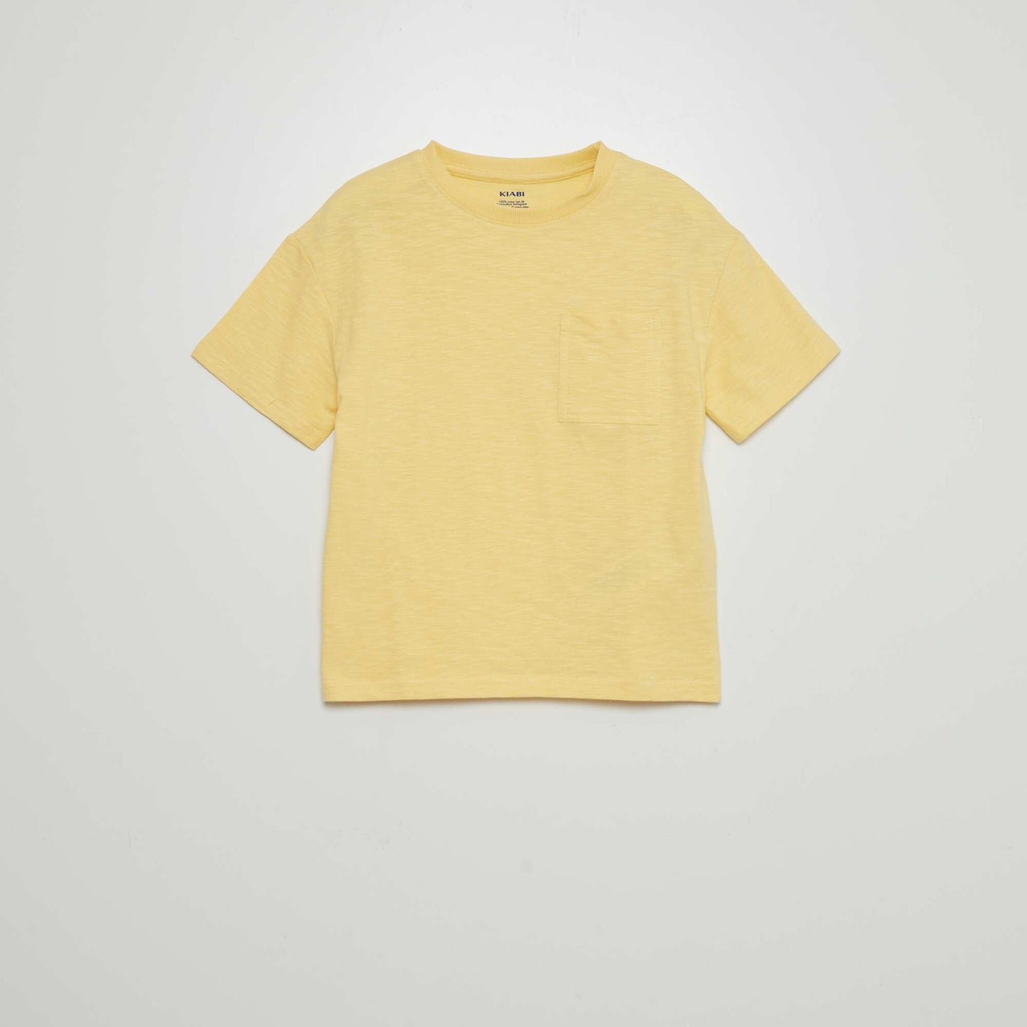 Loose-fit T-shirt with round neckline YELLOW