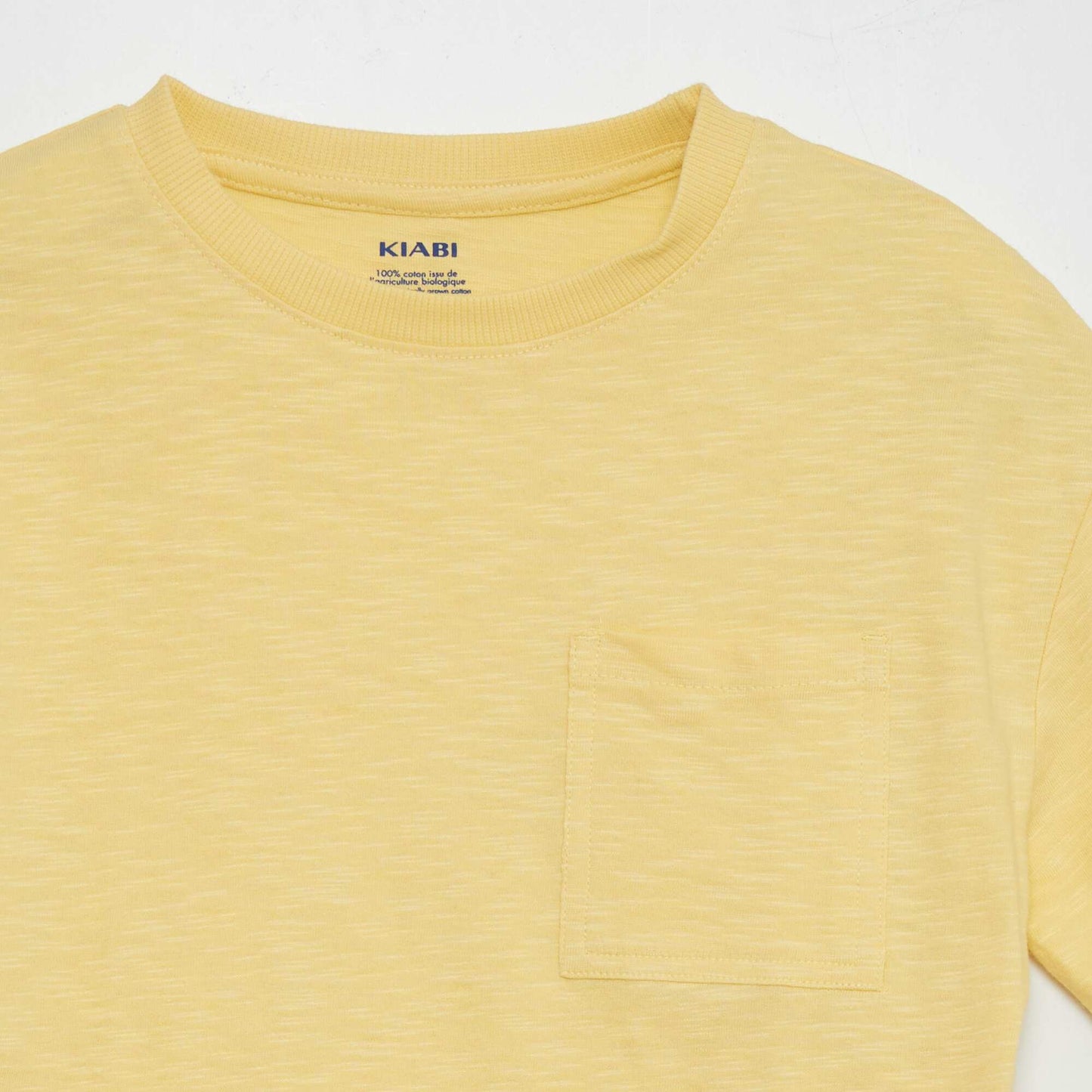 Loose-fit T-shirt with round neckline YELLOW