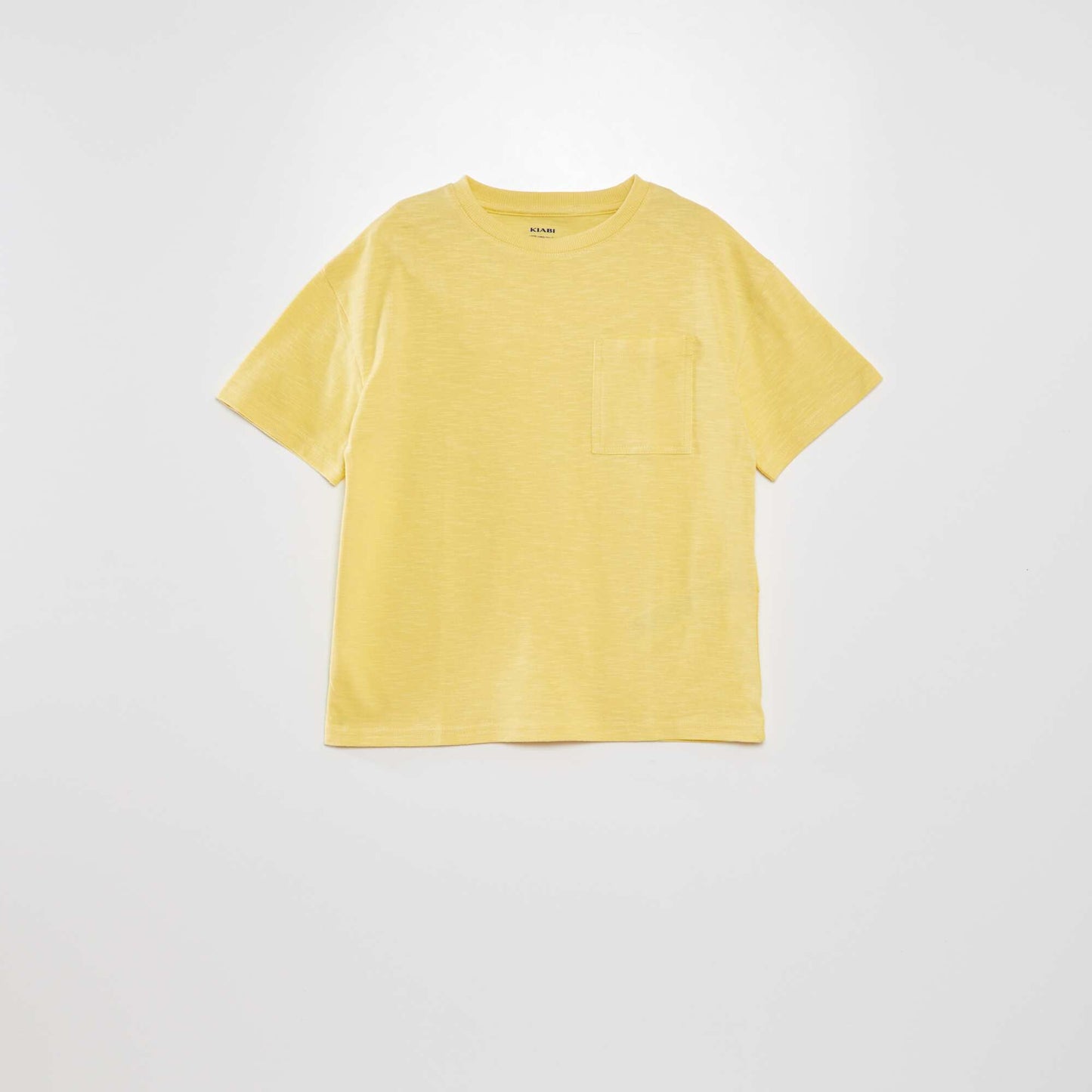 Loose-fit T-shirt with round neckline YELLOW