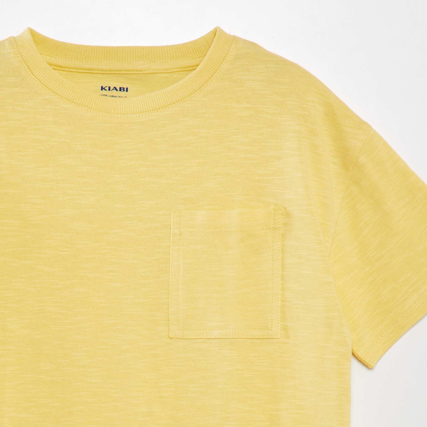 Loose-fit T-shirt with round neckline YELLOW