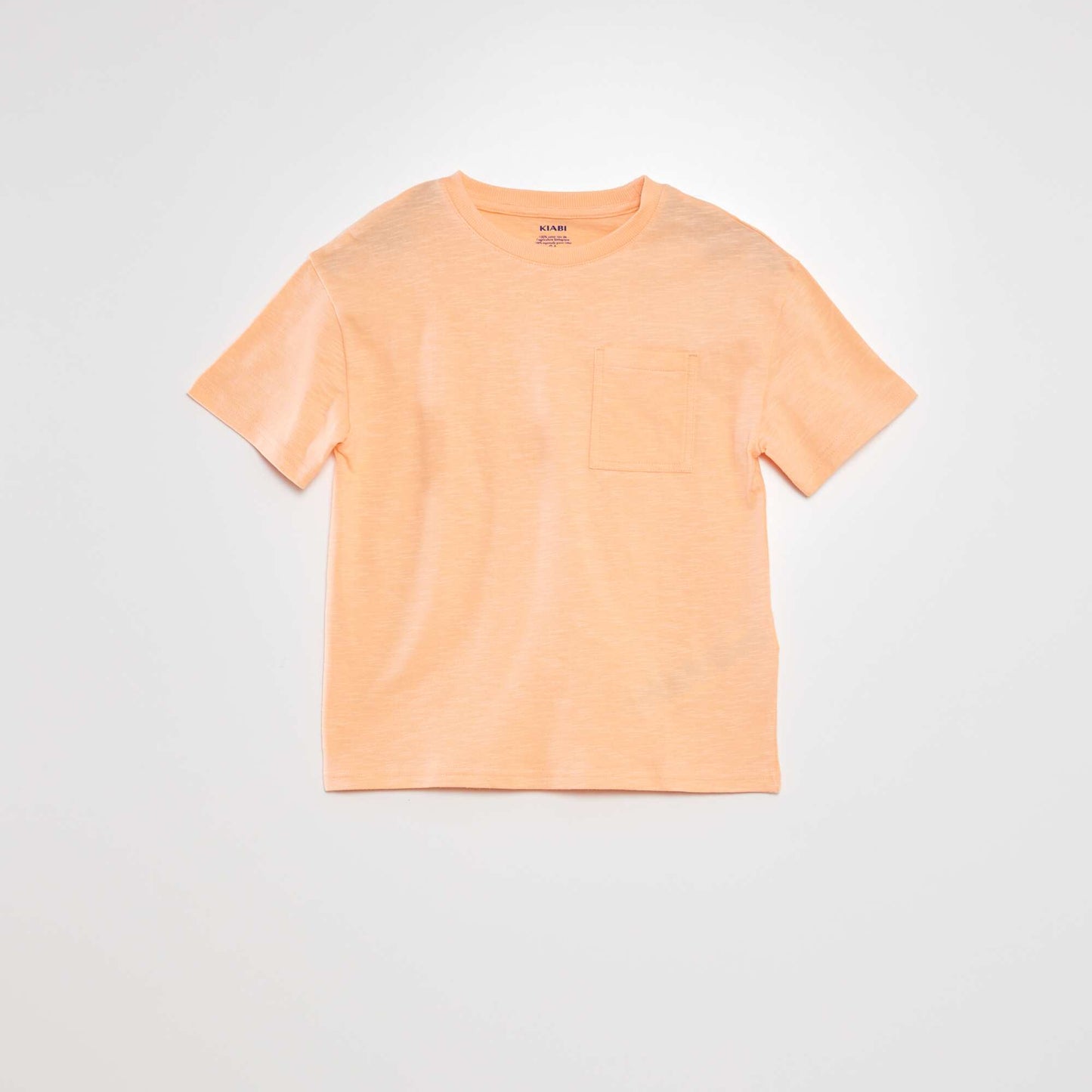 Loose-fit T-shirt with round neckline ORANGE