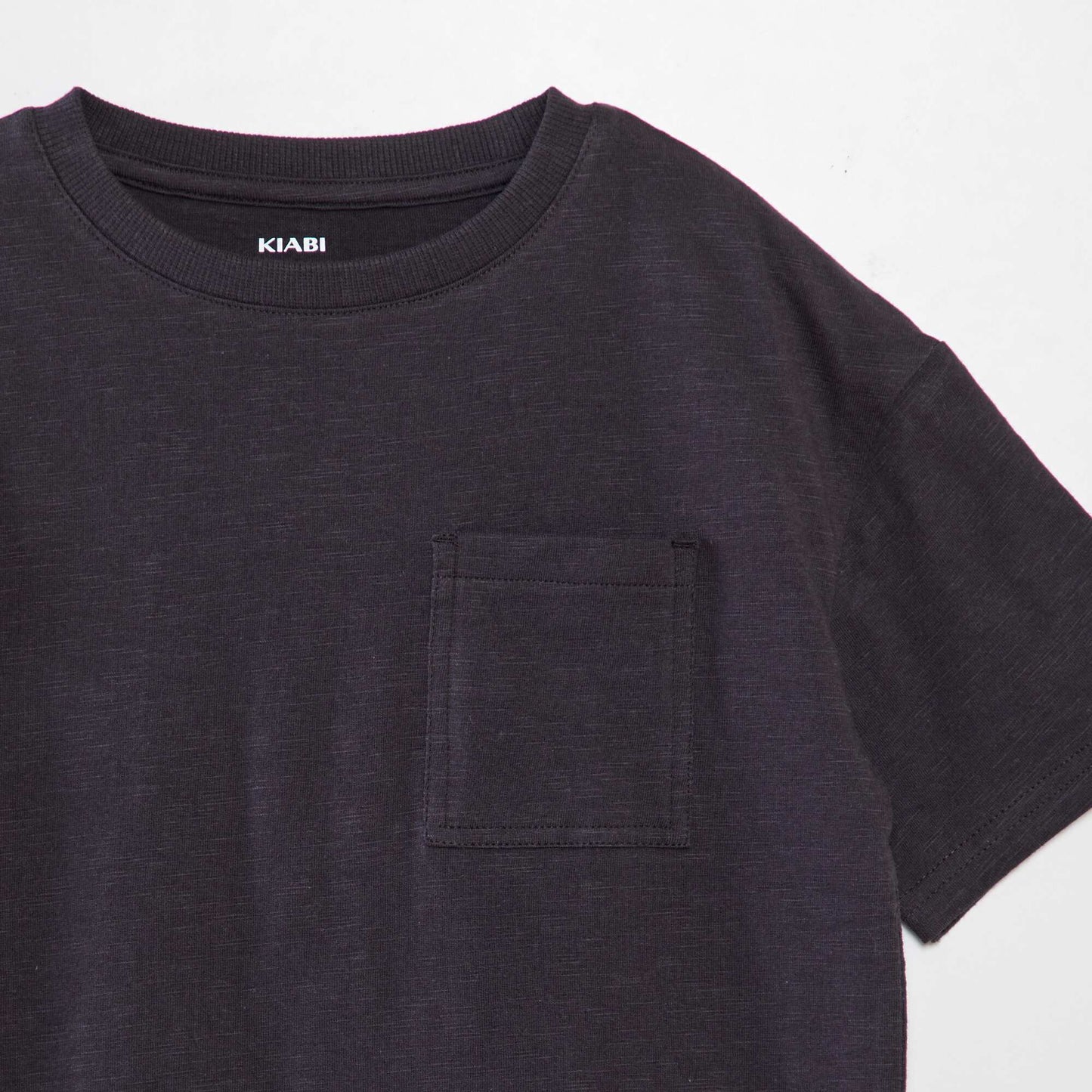 Loose-fit T-shirt with round neckline GREY