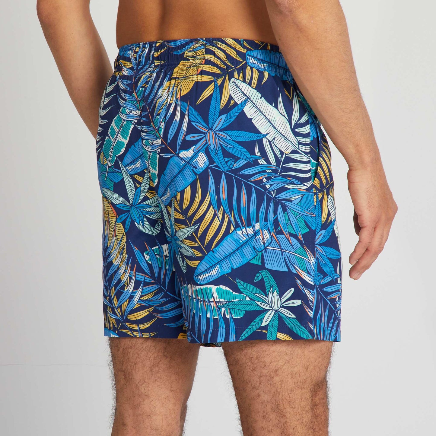 Printed swim shorts BLUE