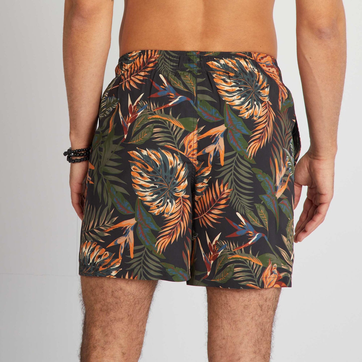 Printed swim shorts GREY