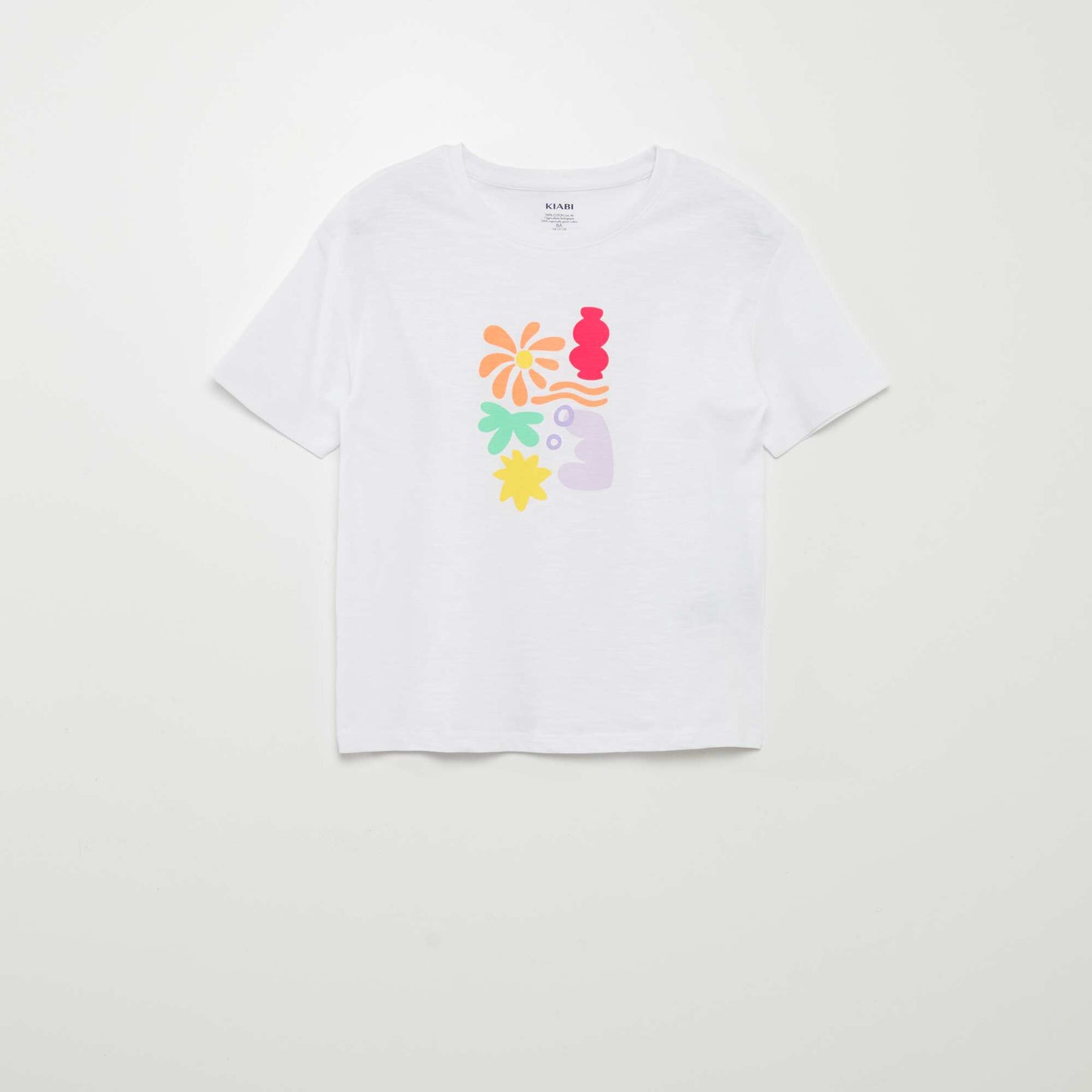 Printed jersey T-shirt WHITE