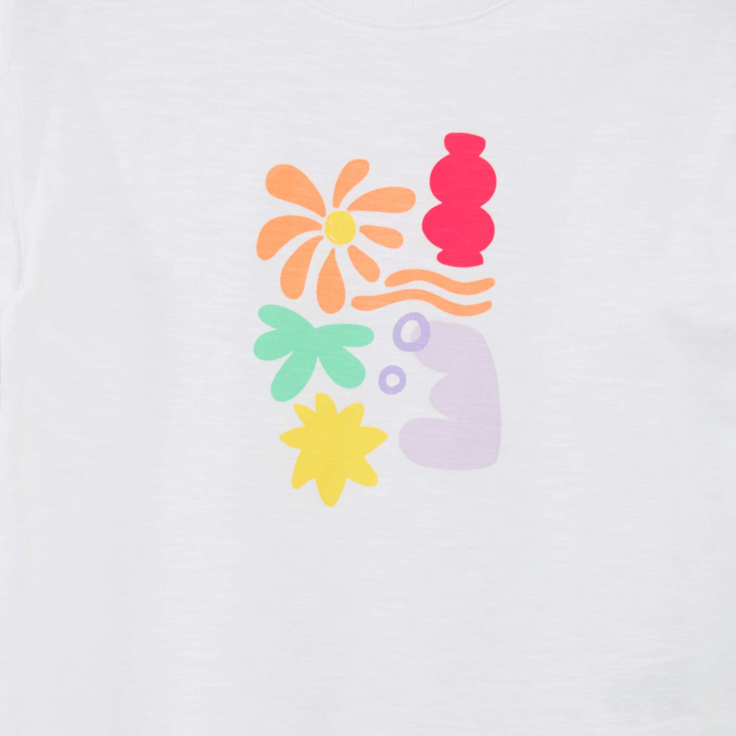 Printed jersey T-shirt WHITE