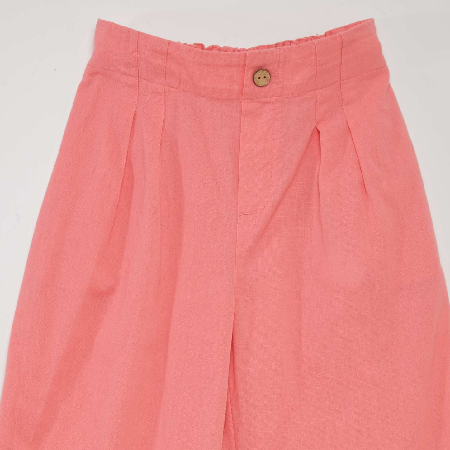 Wide-leg plain trousers pink