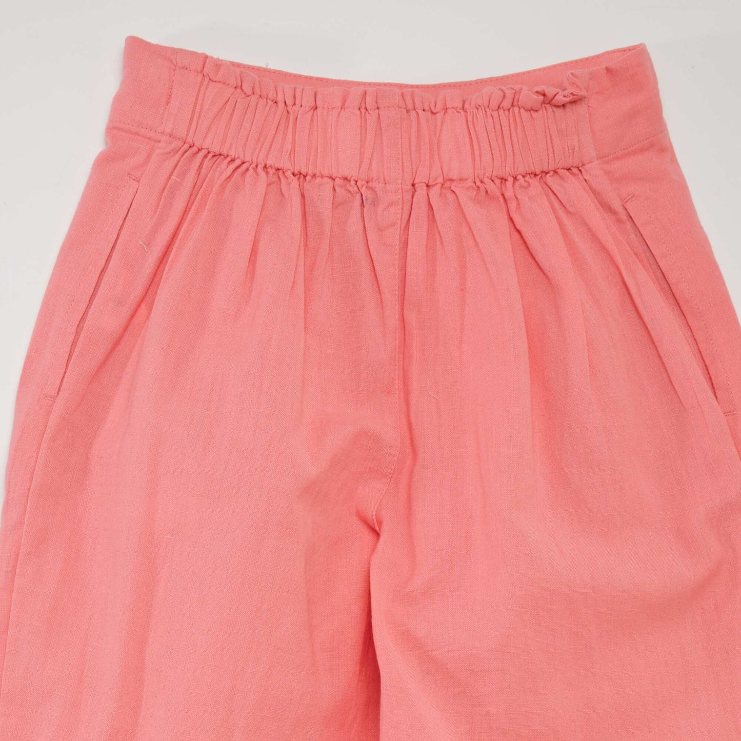 Wide-leg plain trousers pink