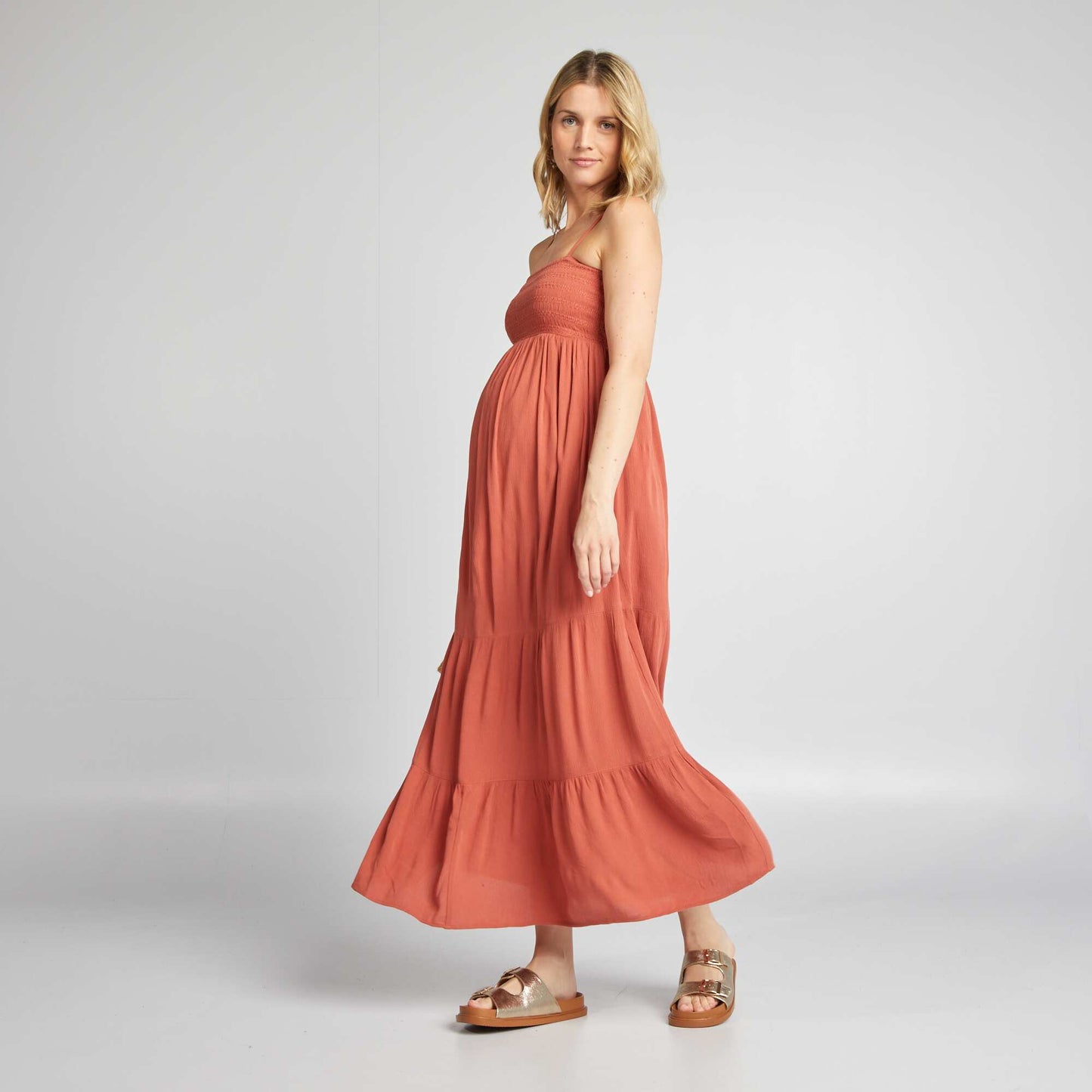 Maternity maxi dress RED