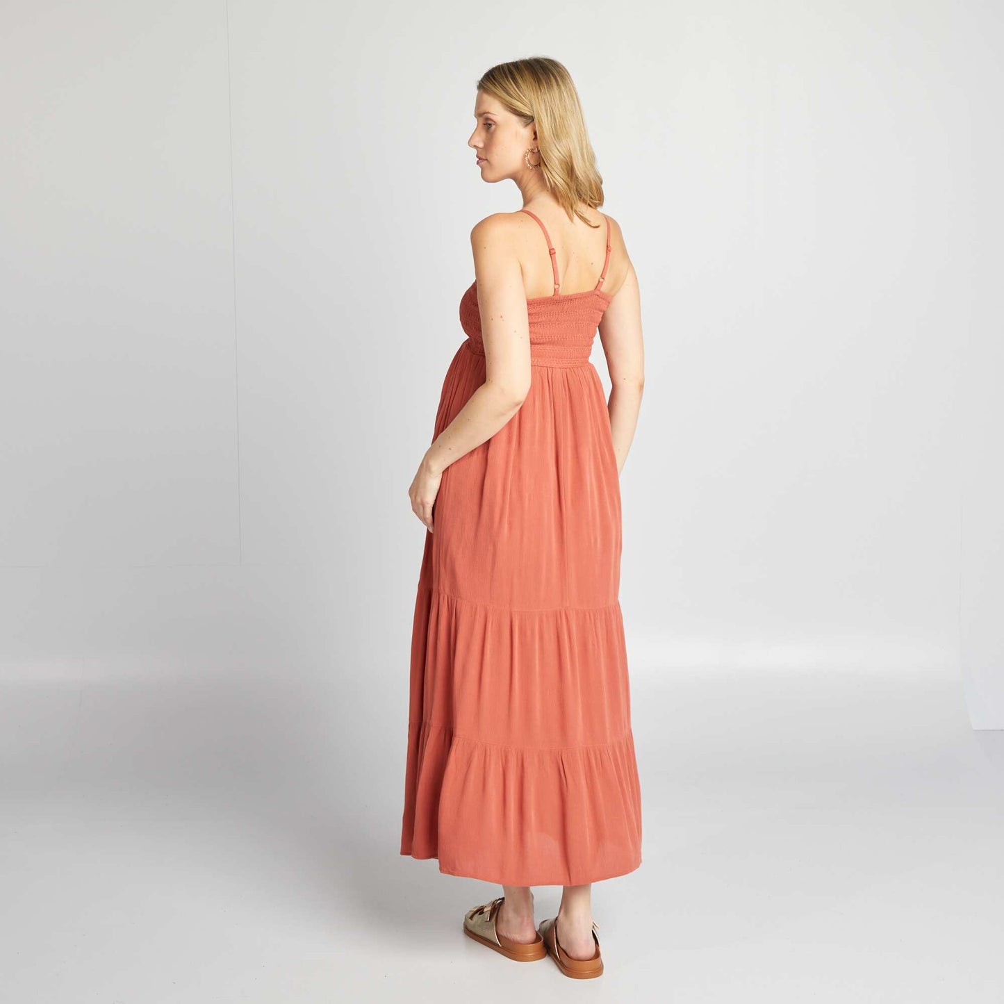 Maternity maxi dress RED