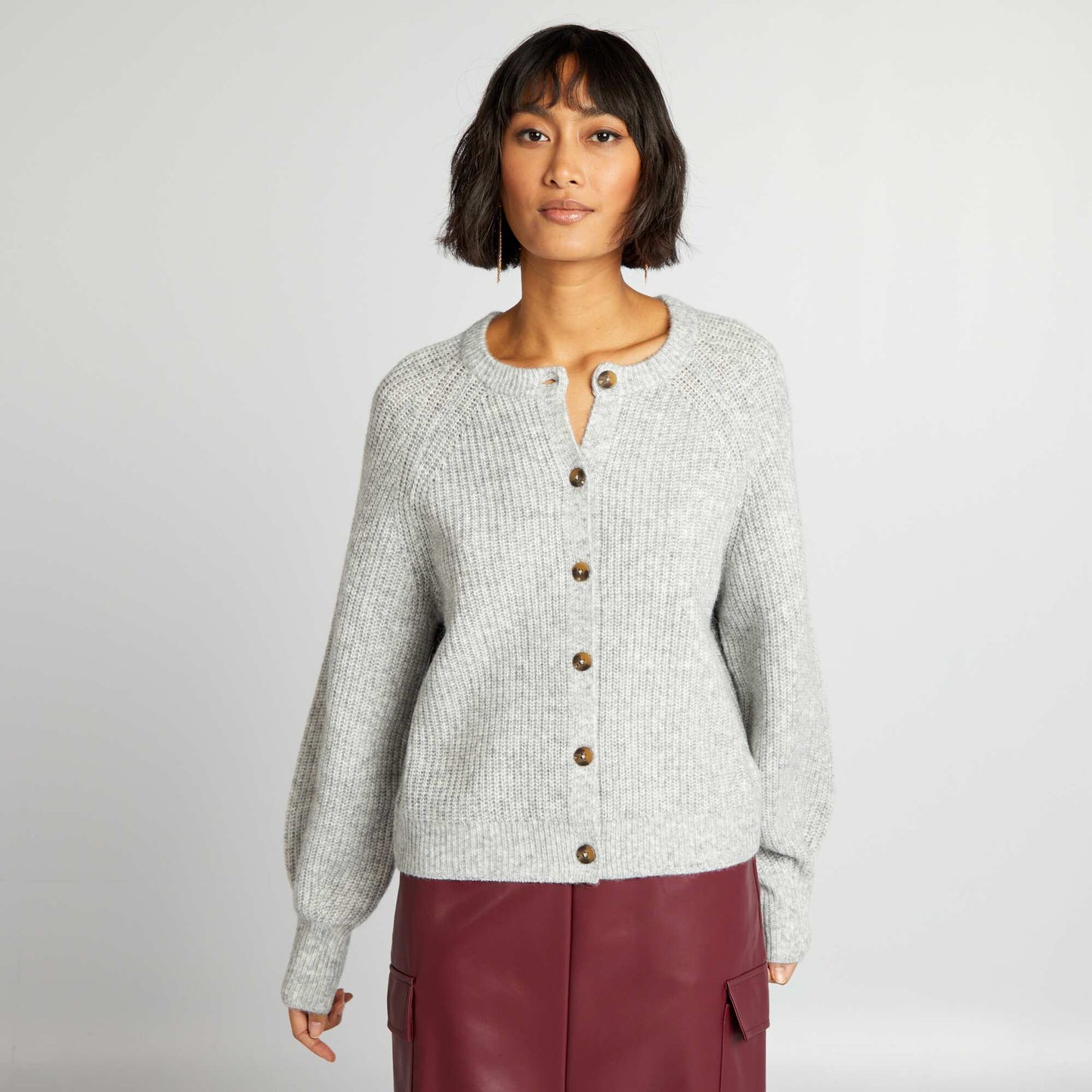 Warm cardigan GREY