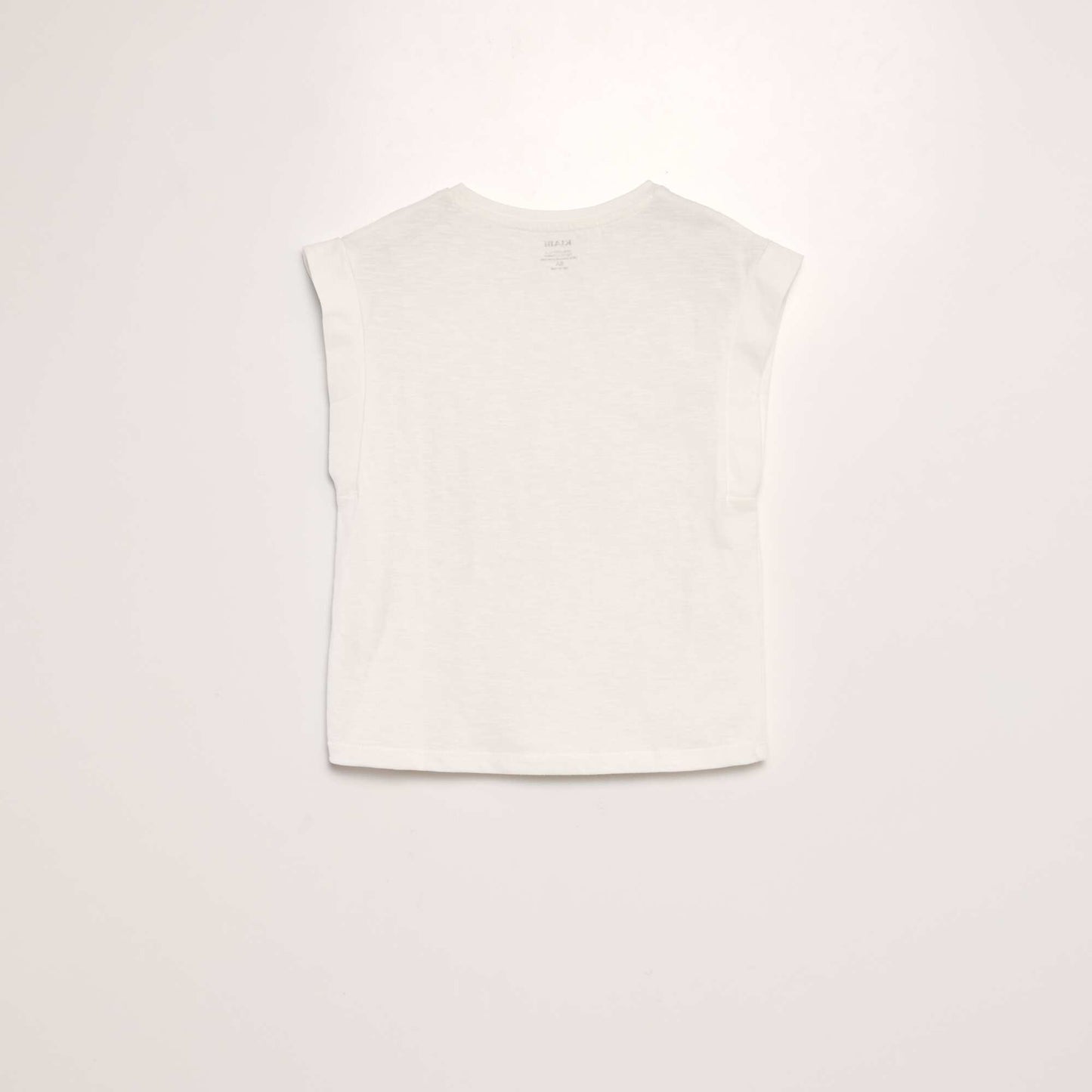 Jersey T-shirt with ultra-short sleeves WHITE