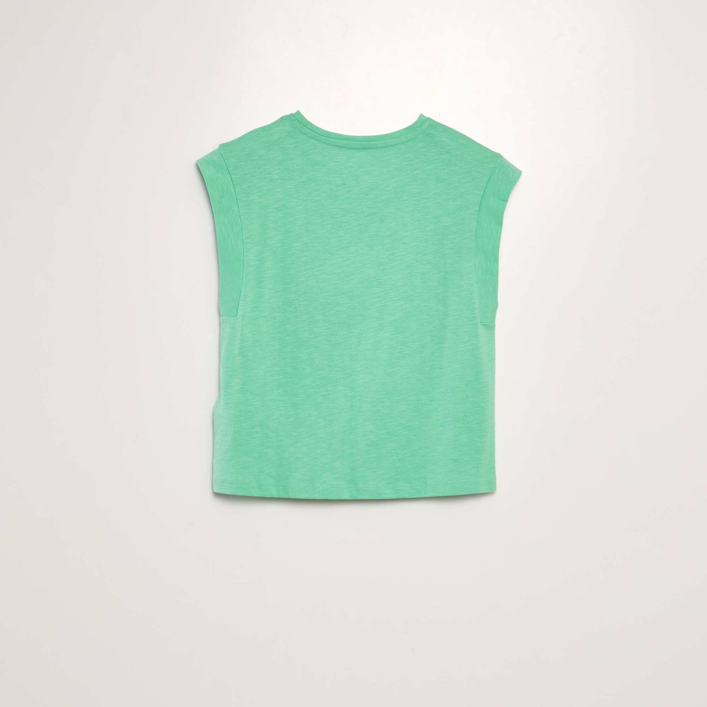 Jersey T-shirt with ultra-short sleeves GREEN