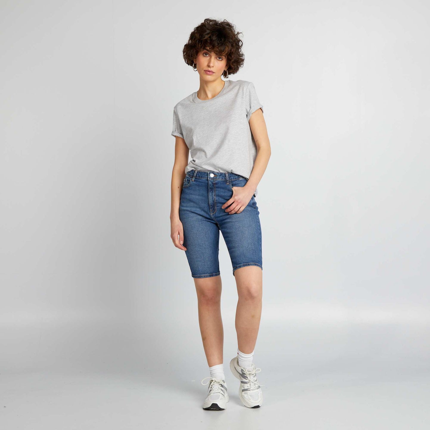 Denim Bermuda shorts BLUE