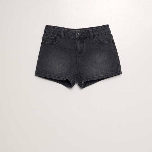 Classic denim shorts BLACK