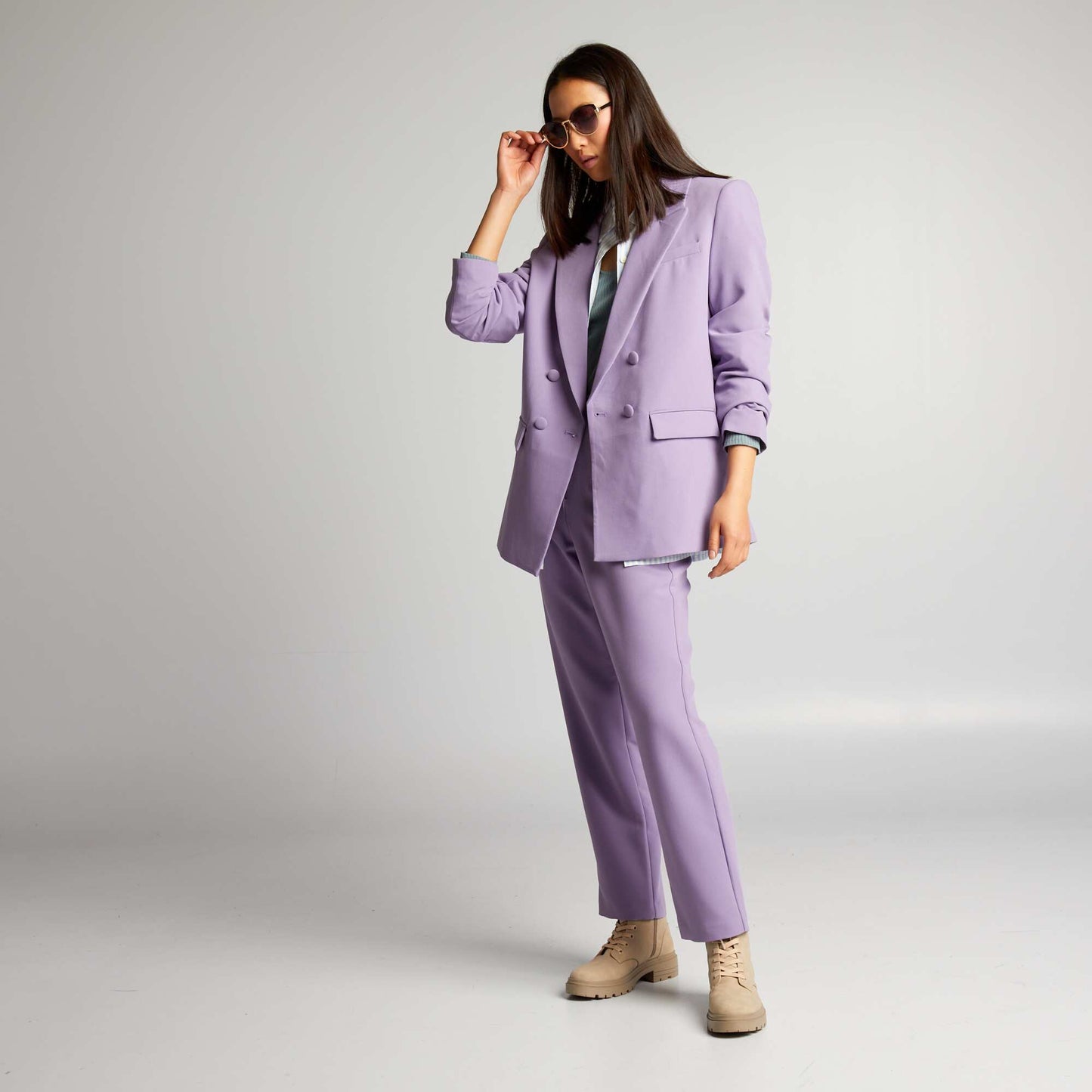 Straight-leg trousers PURPLE