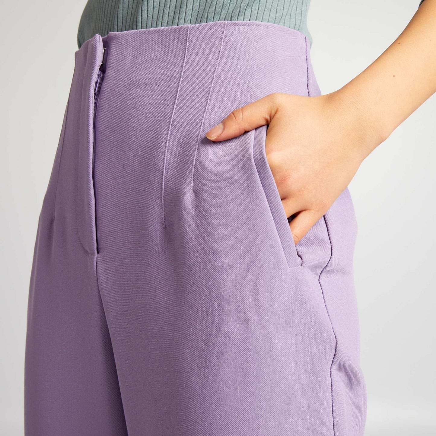 Straight-leg trousers PURPLE