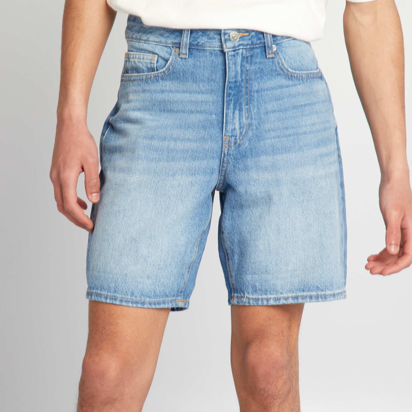 Denim shorts BLUE