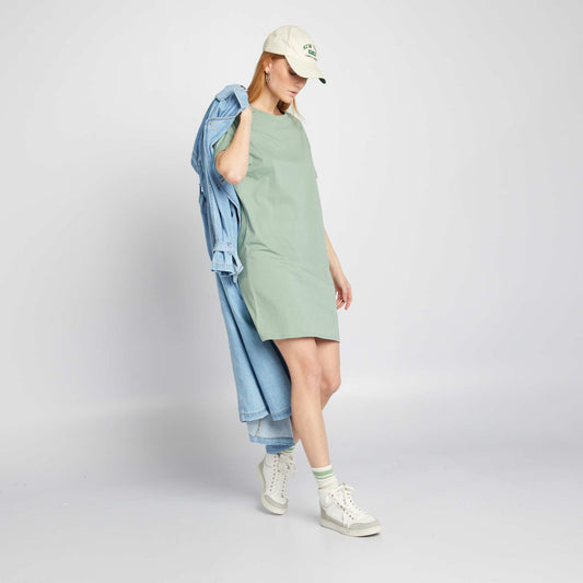 T-shirt dress GREEN