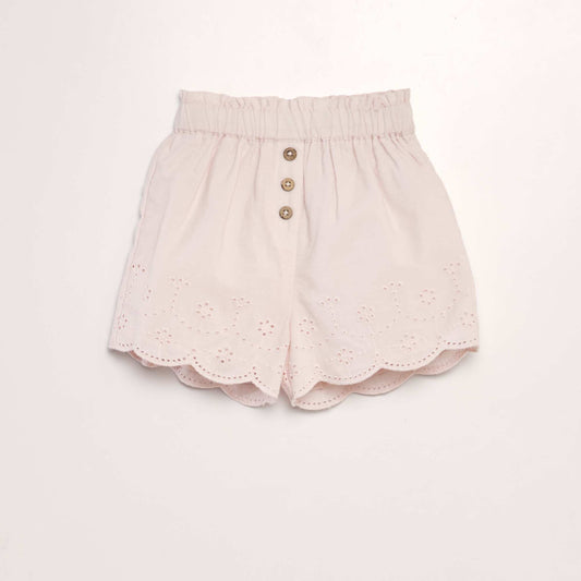 Cotton voile shorts PINK