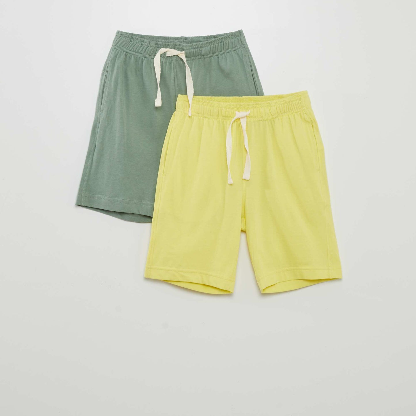 Pack of 2 plain shorts YELLOW