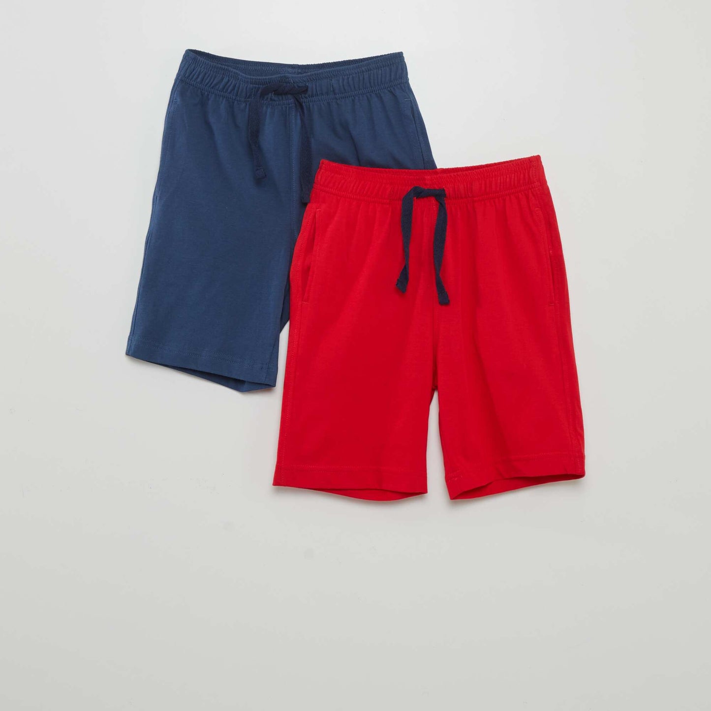 Pack of 2 plain shorts BLUE