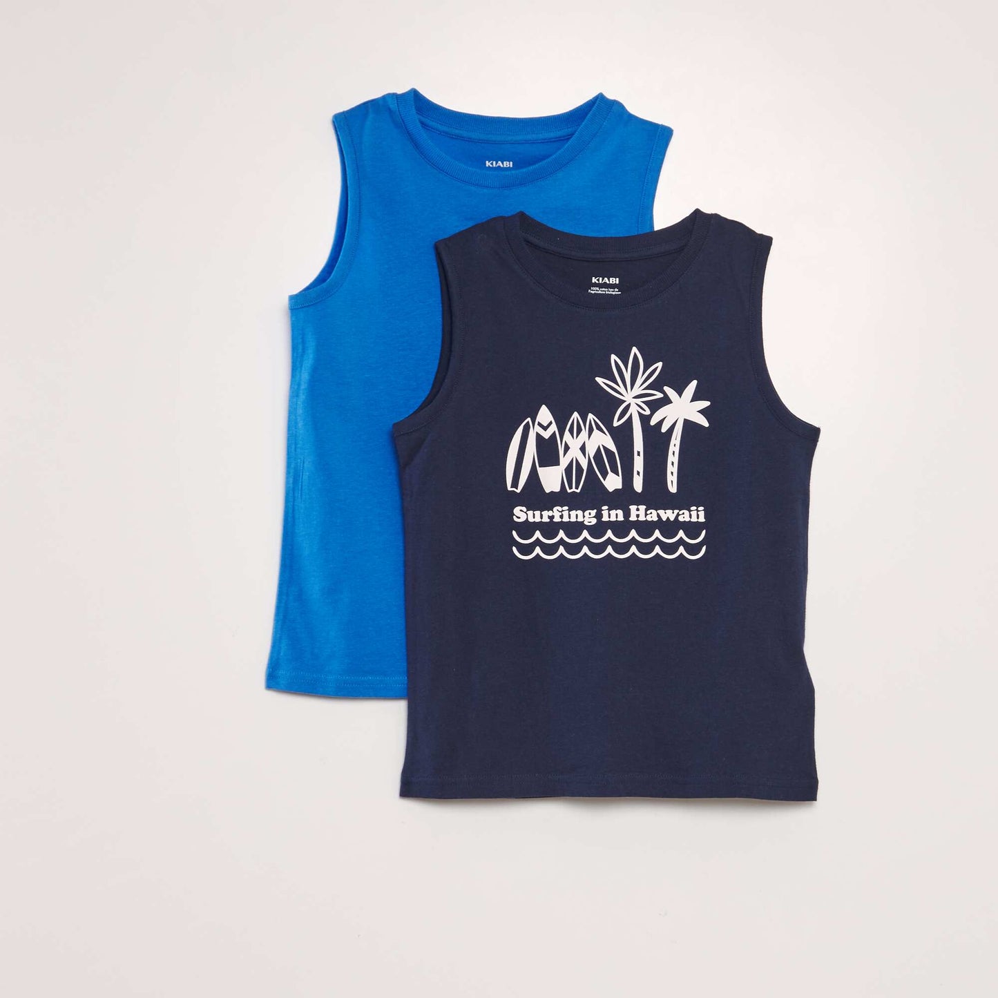 Pack of 2 vest tops BLUE