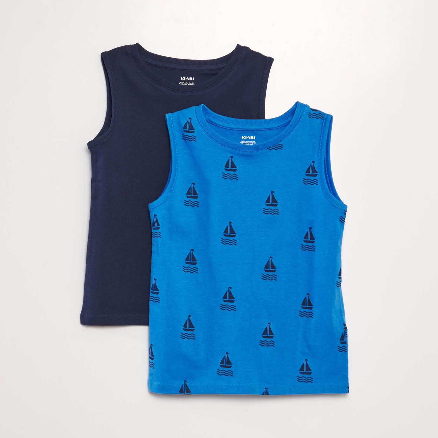 Pack of vest tops - 2-piece set BLUE