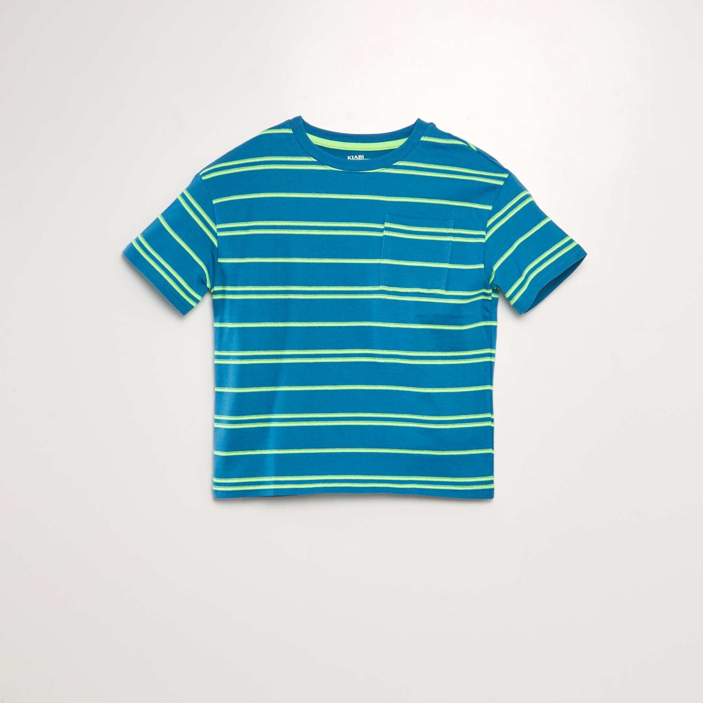 Striped jersey T-shirt BLUE