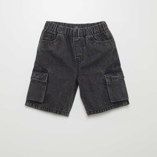 Bermuda shorts with flap pockets GREY