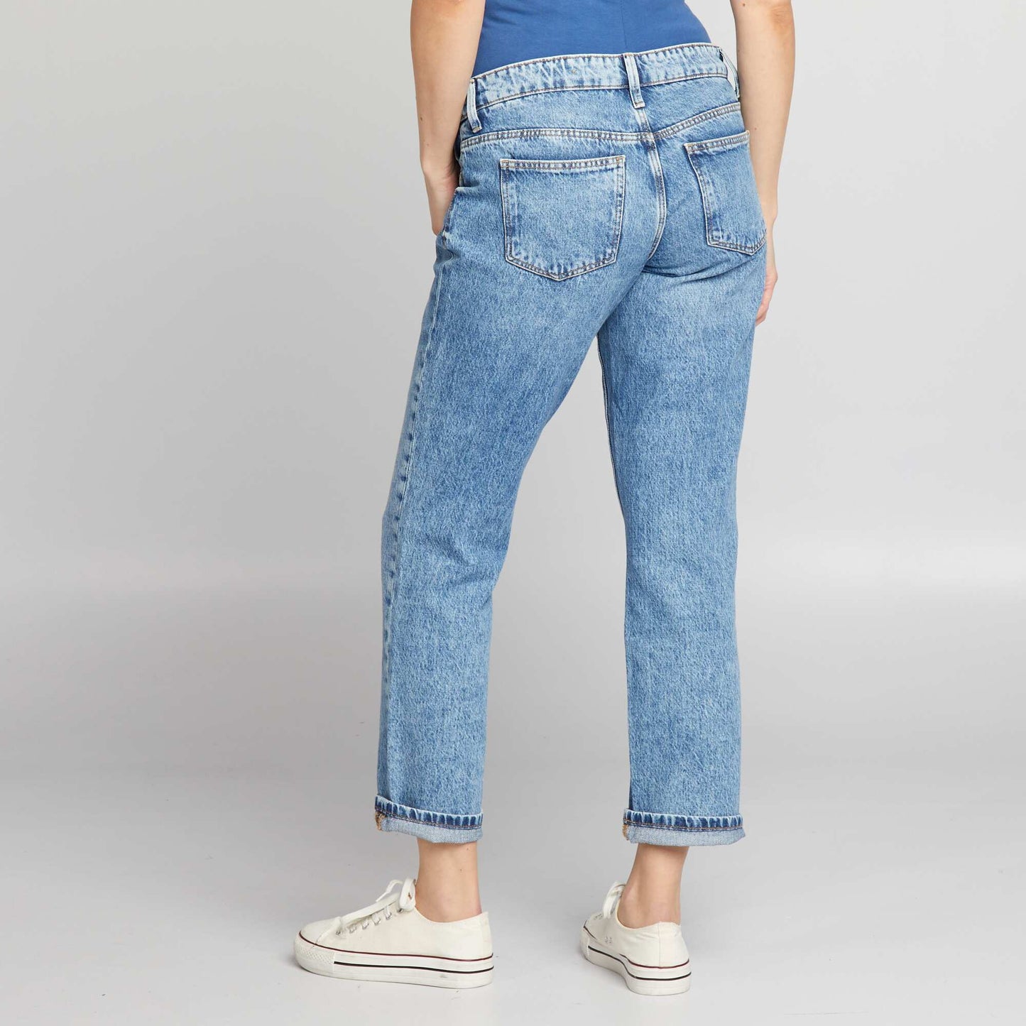 Straight-leg maternity jeans BLUE