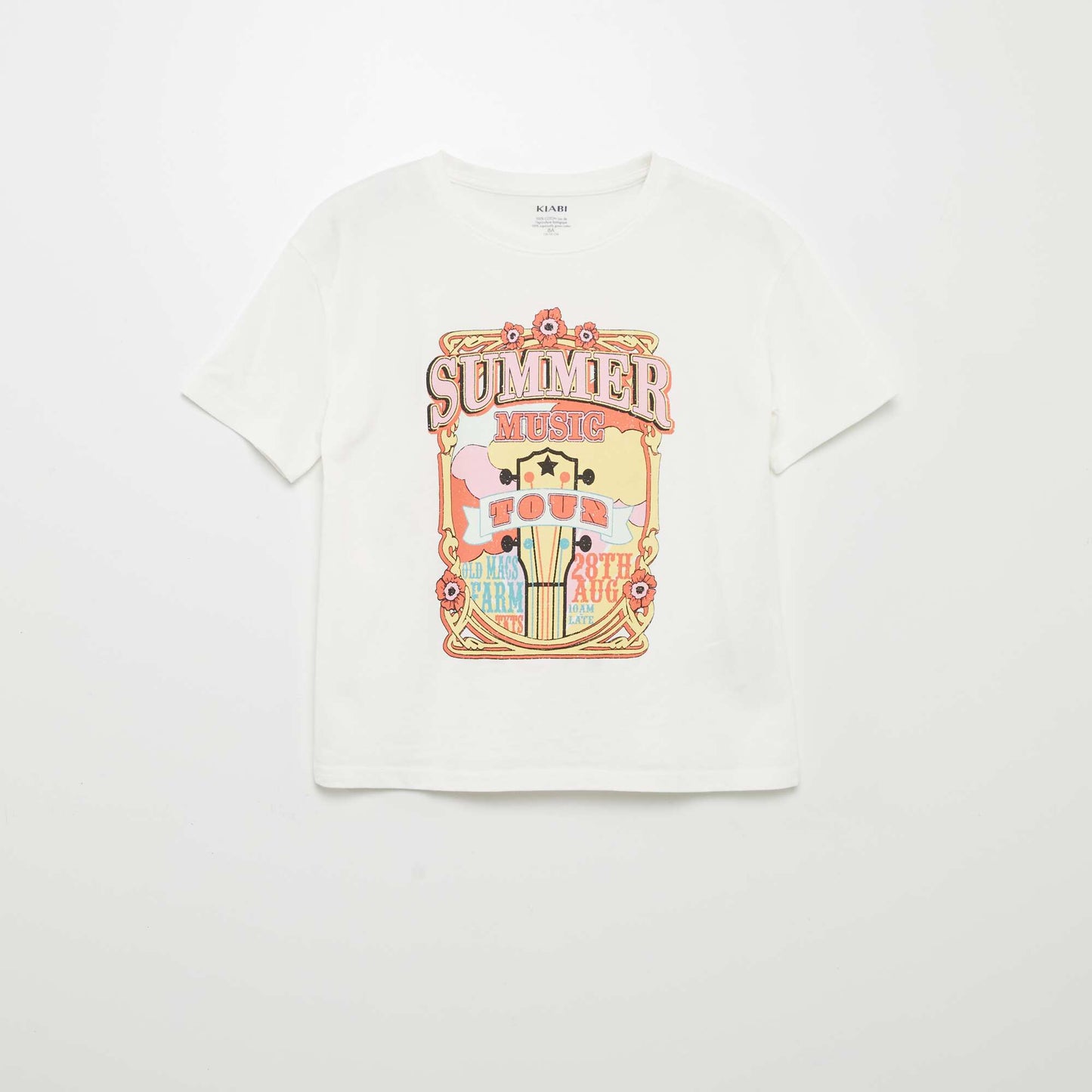 Printed T-shirt WHITE