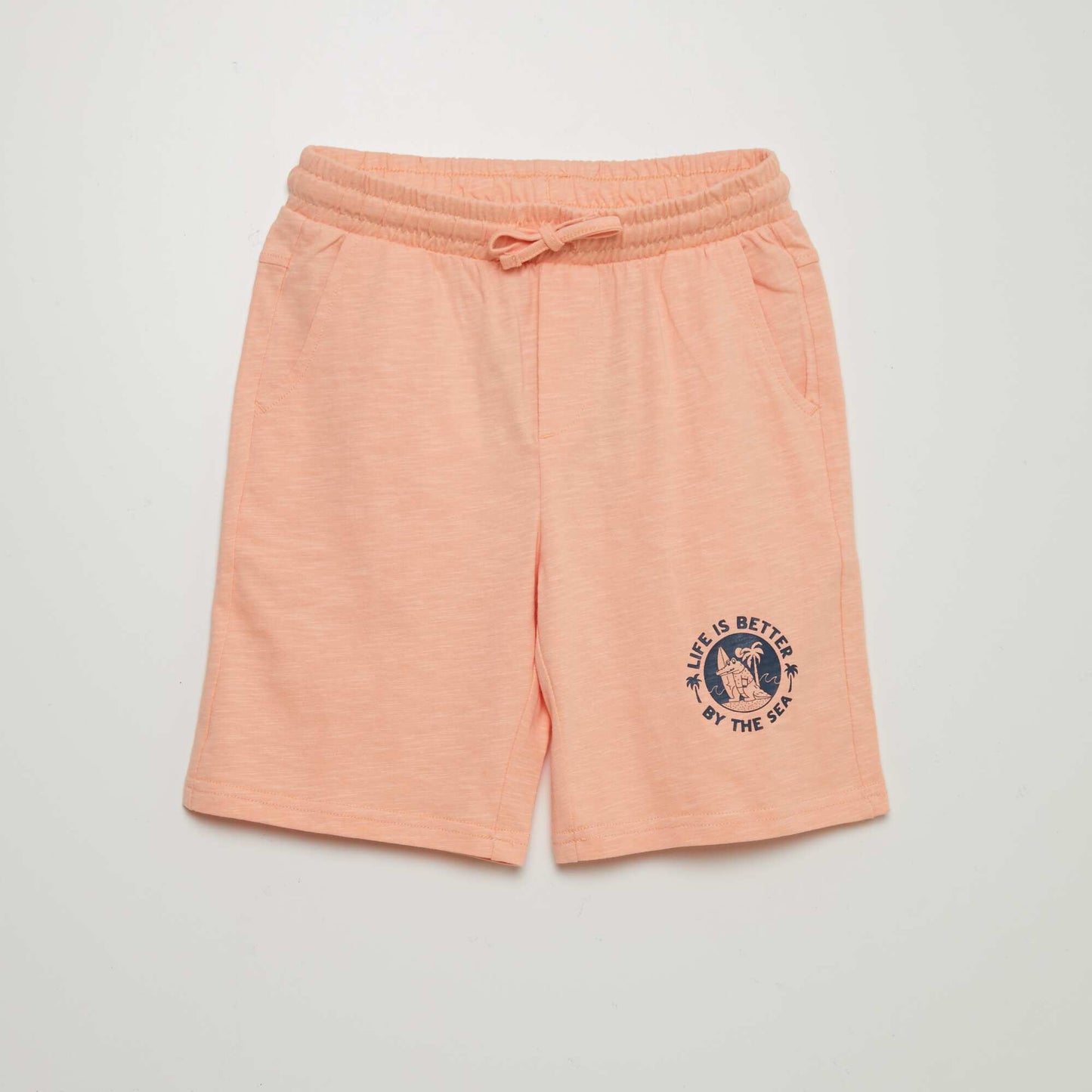 Flowing Bermuda shorts ORANGE