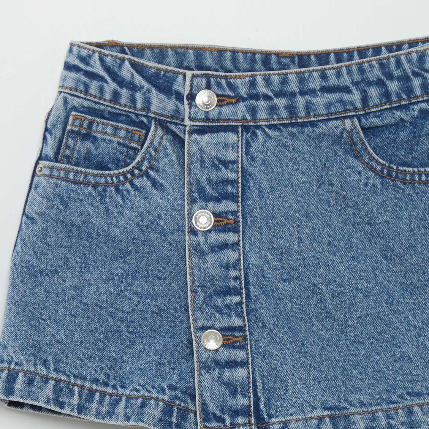 Denim skort BLUE