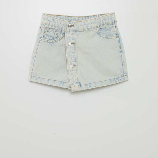 Denim skort BLUE