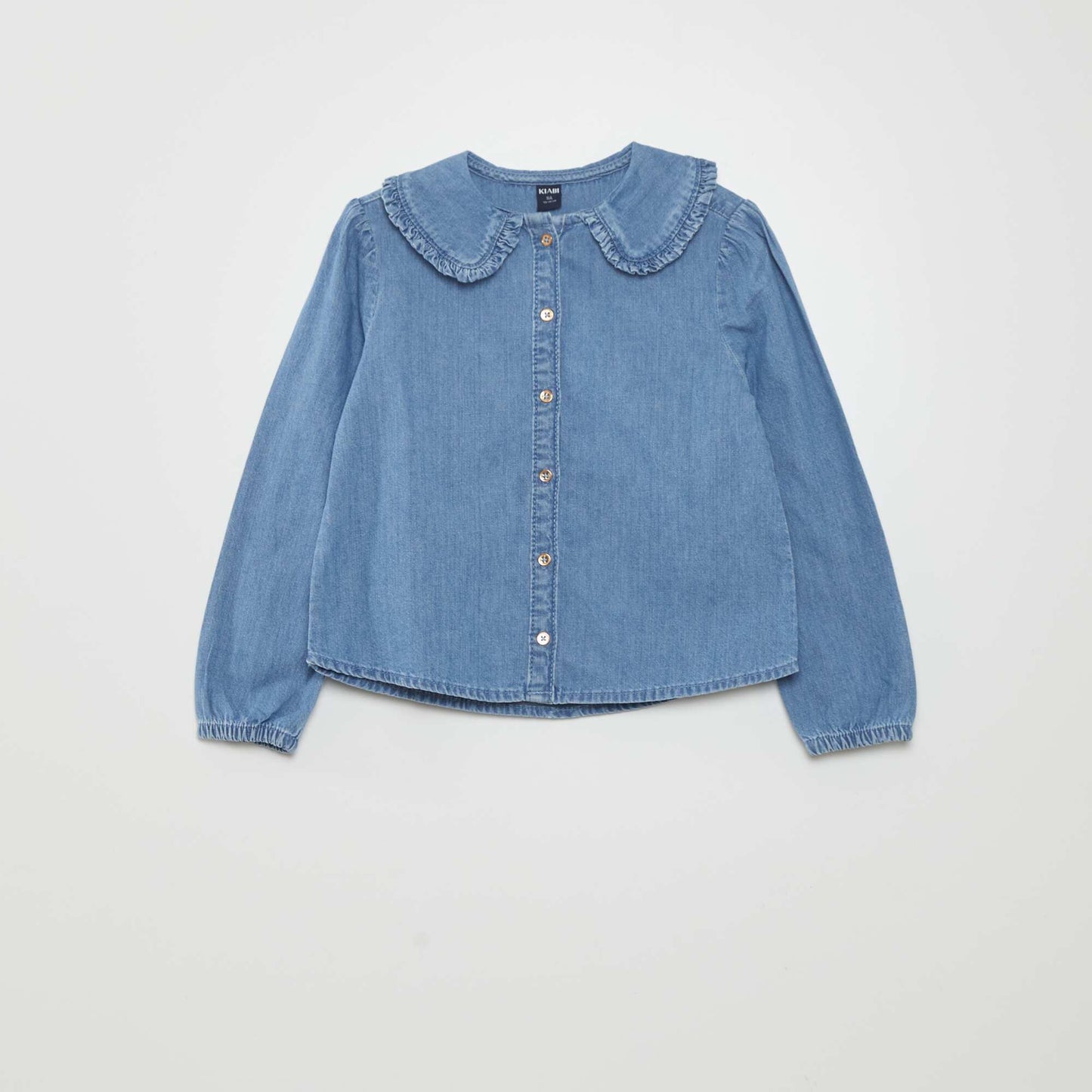 Blouse with Peter Pan collar BLUE