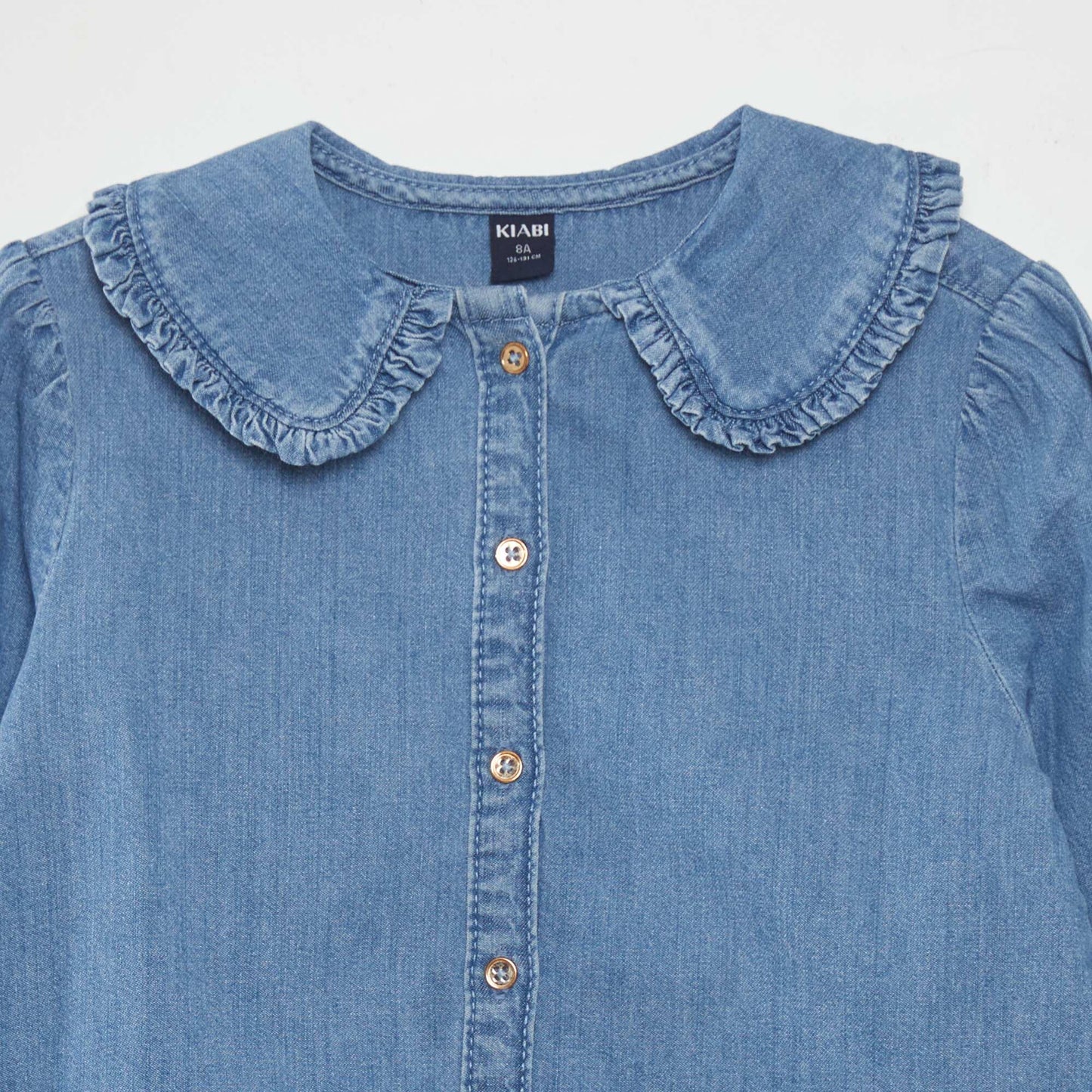 Blouse with Peter Pan collar BLUE