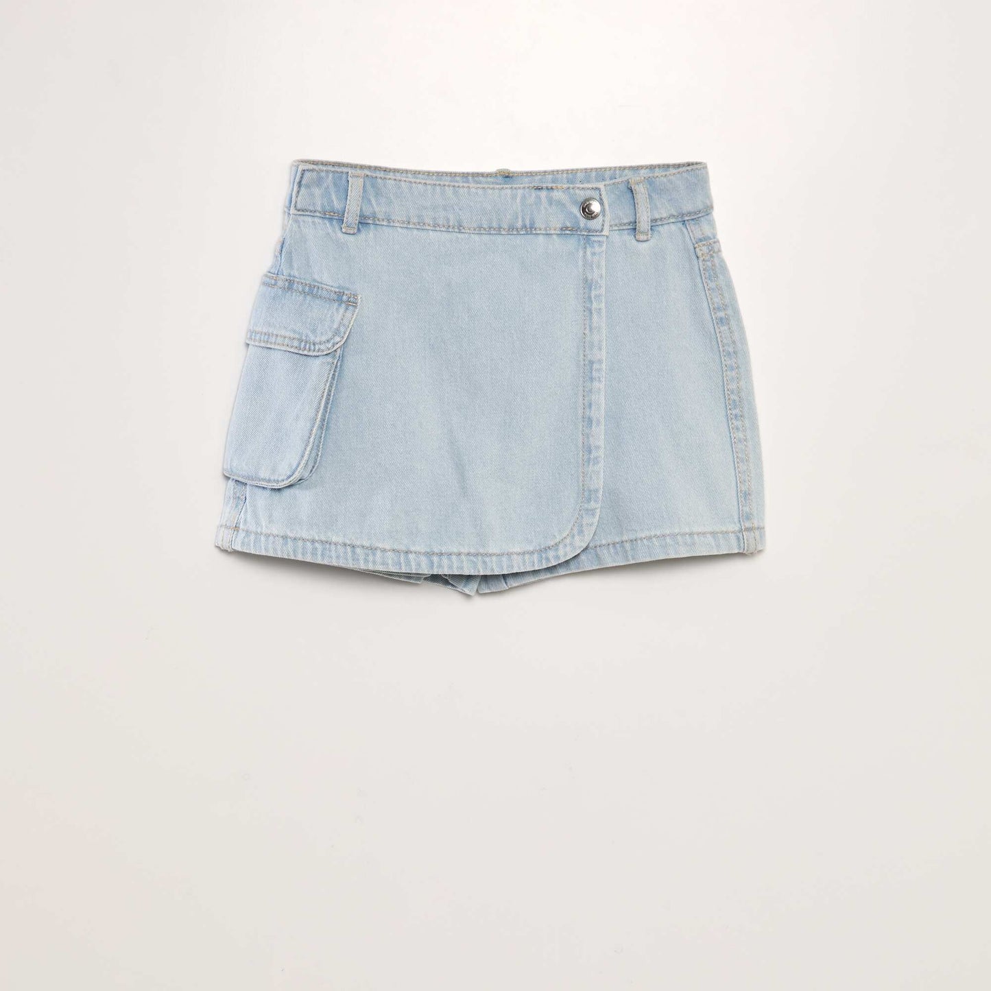 Denim skort BLUE