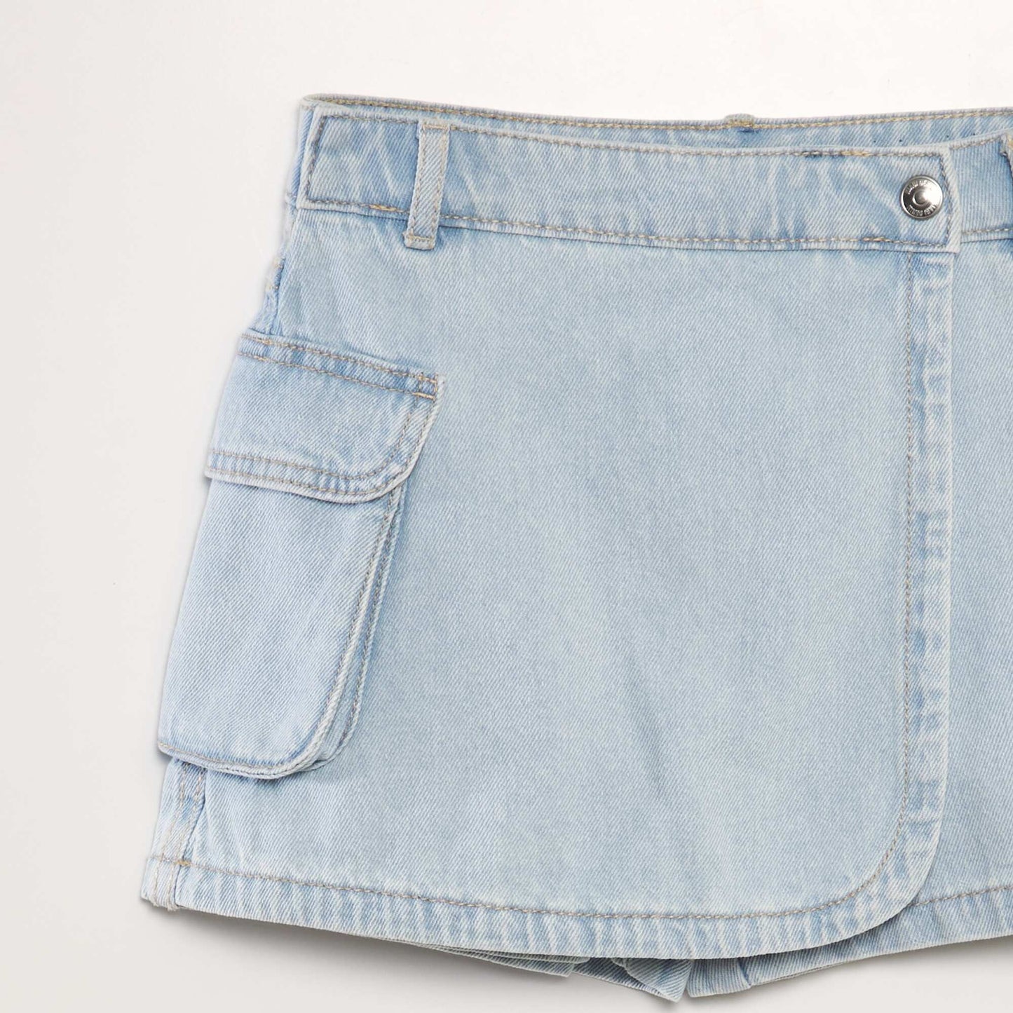 Denim skort BLUE