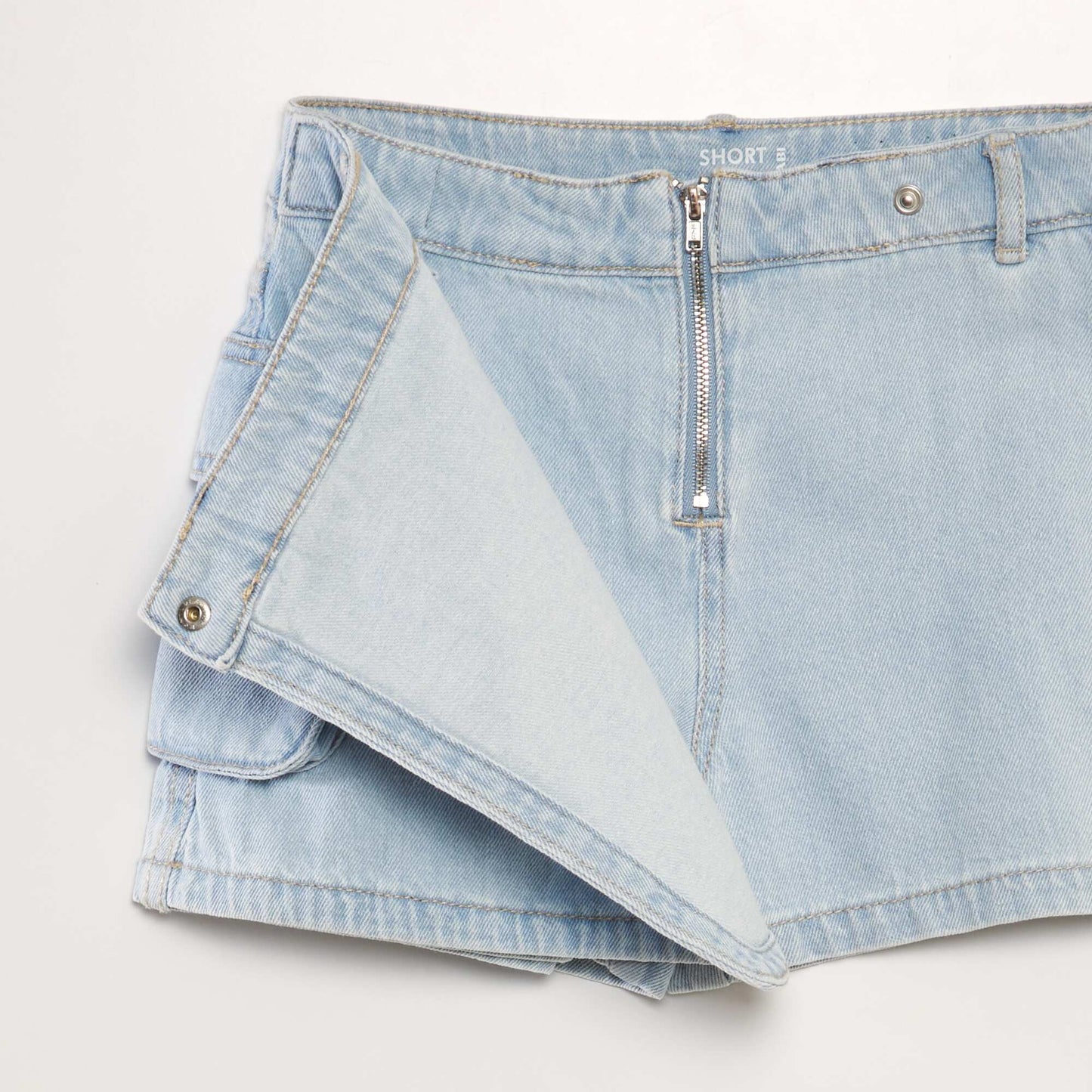 Denim skort BLUE