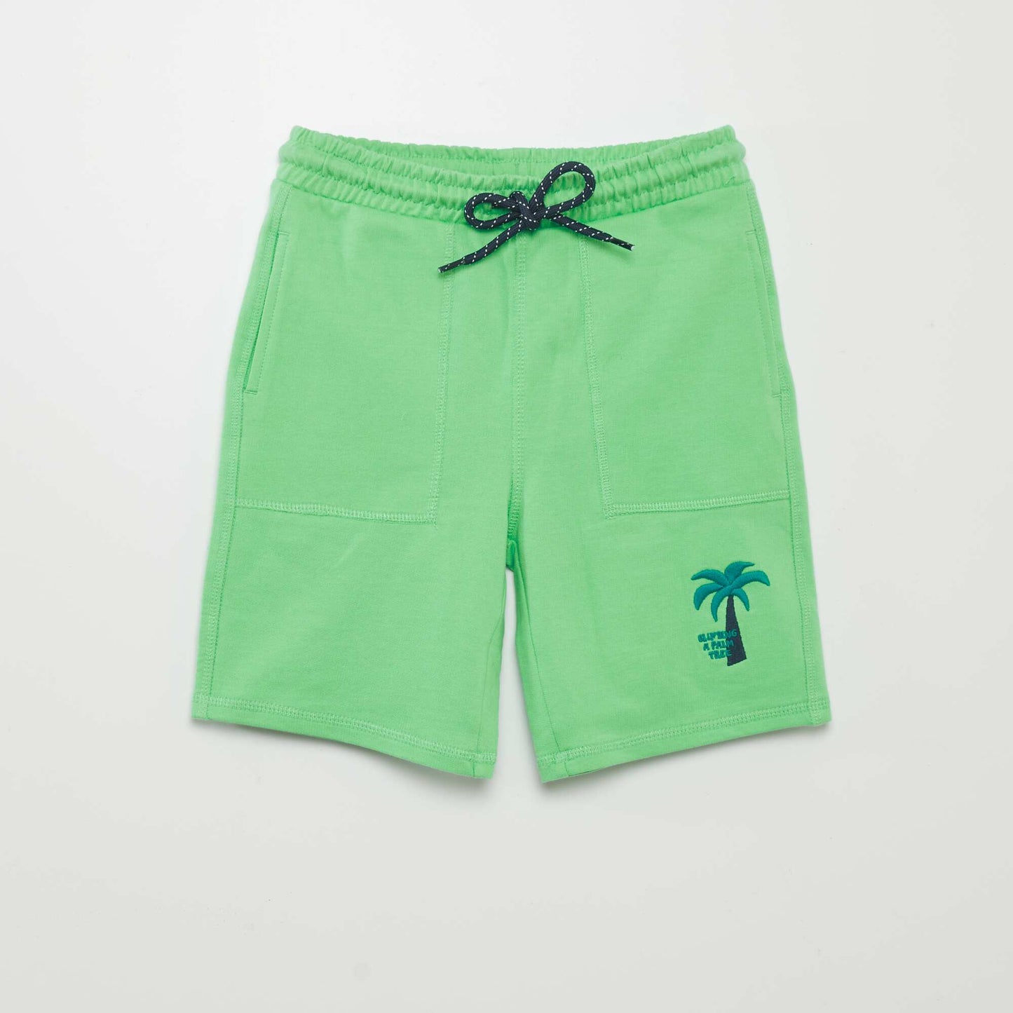 Sweatshirt fabric shorts GREEN