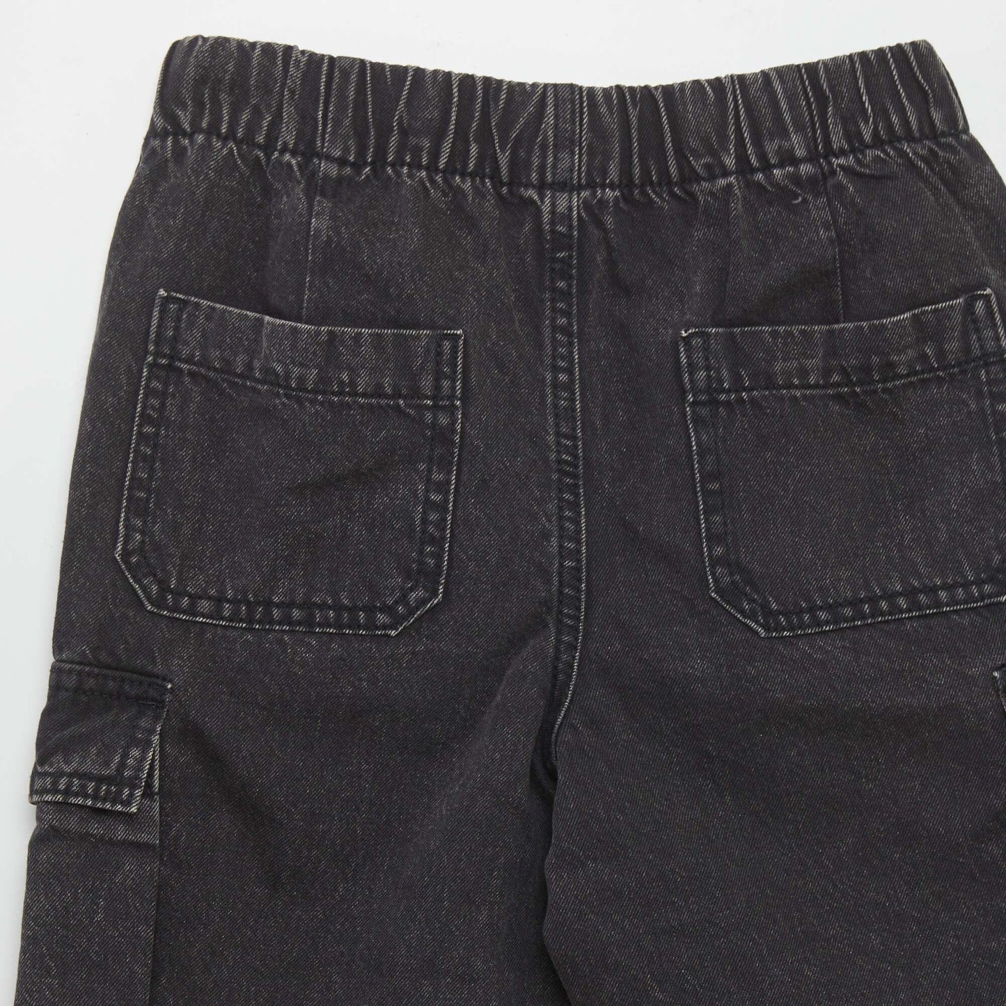 Straight-leg jeans with flap pockets GREY