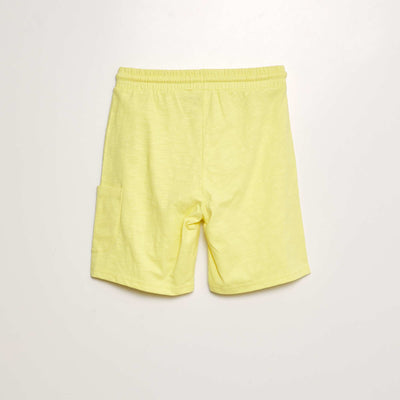 Lightweight marl shorts YELLOW